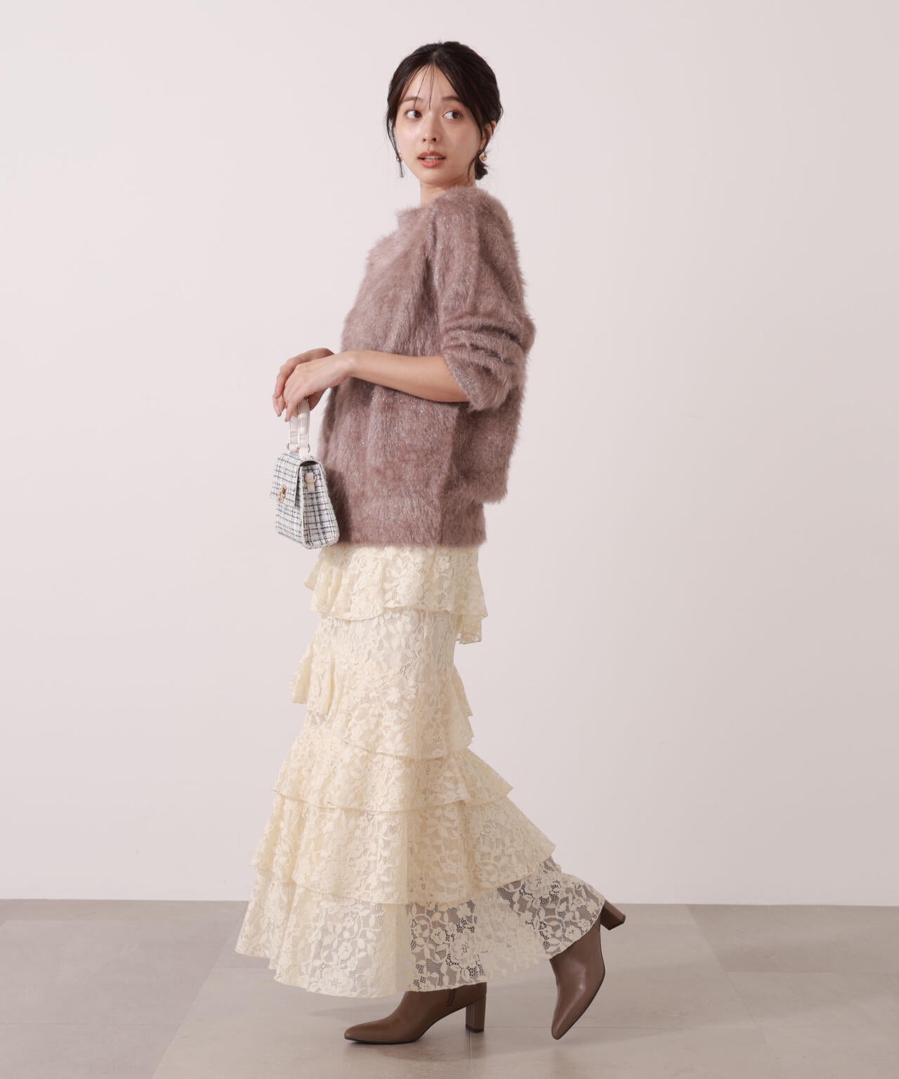 【青島心さん着用】ヘアリーニット