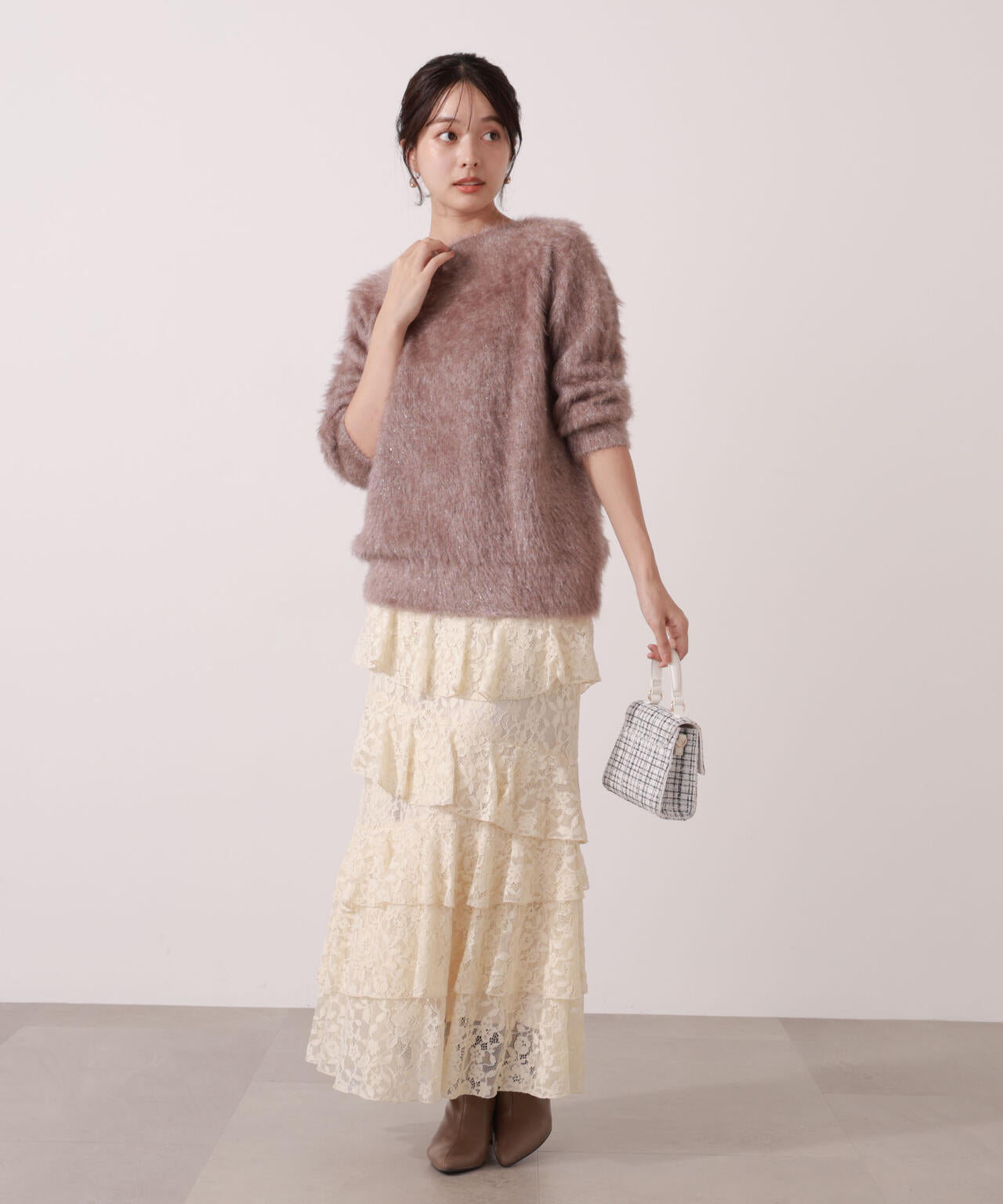 【青島心さん着用】ヘアリーニット