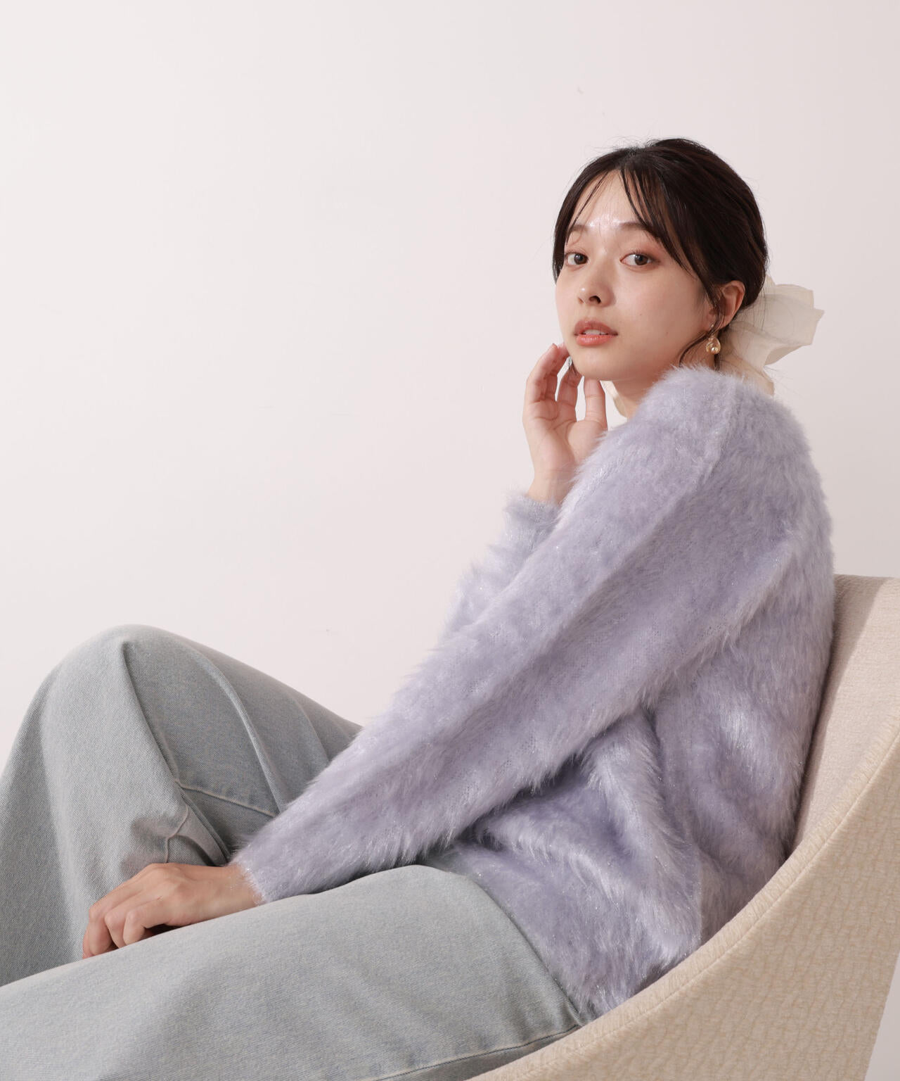 青島心さん着用】ヘアリーニット | PROPORTION BODY DRESSING