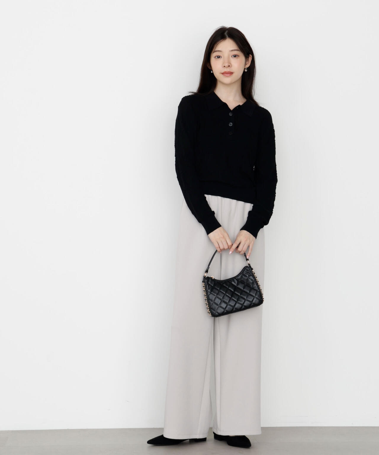 ジャガードレースポロ