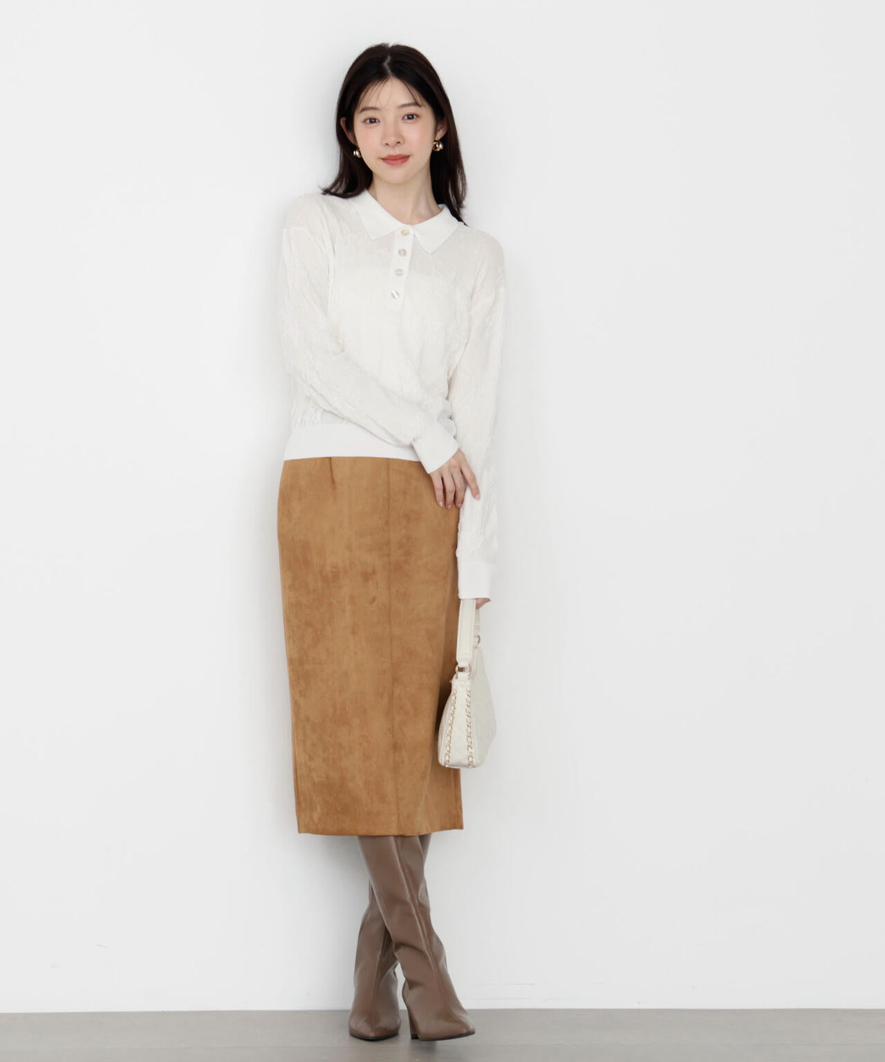 ジャガードレースポロ