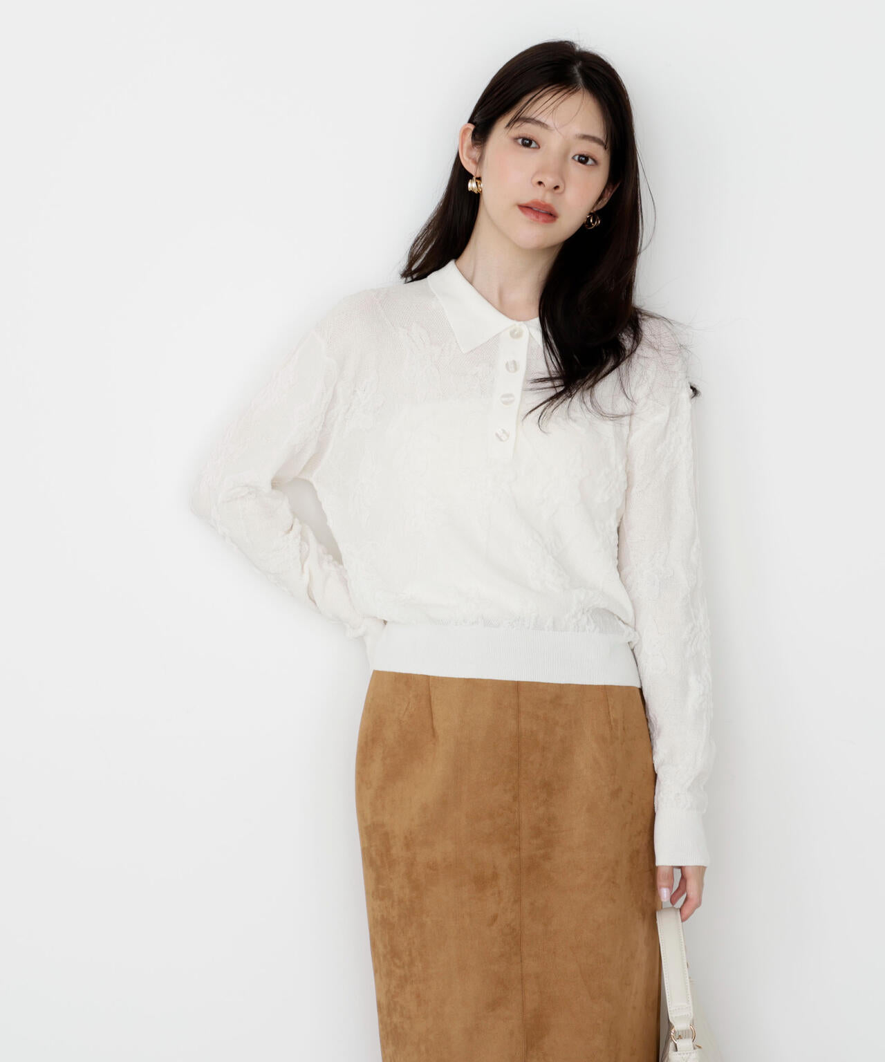 ジャガードレースポロ