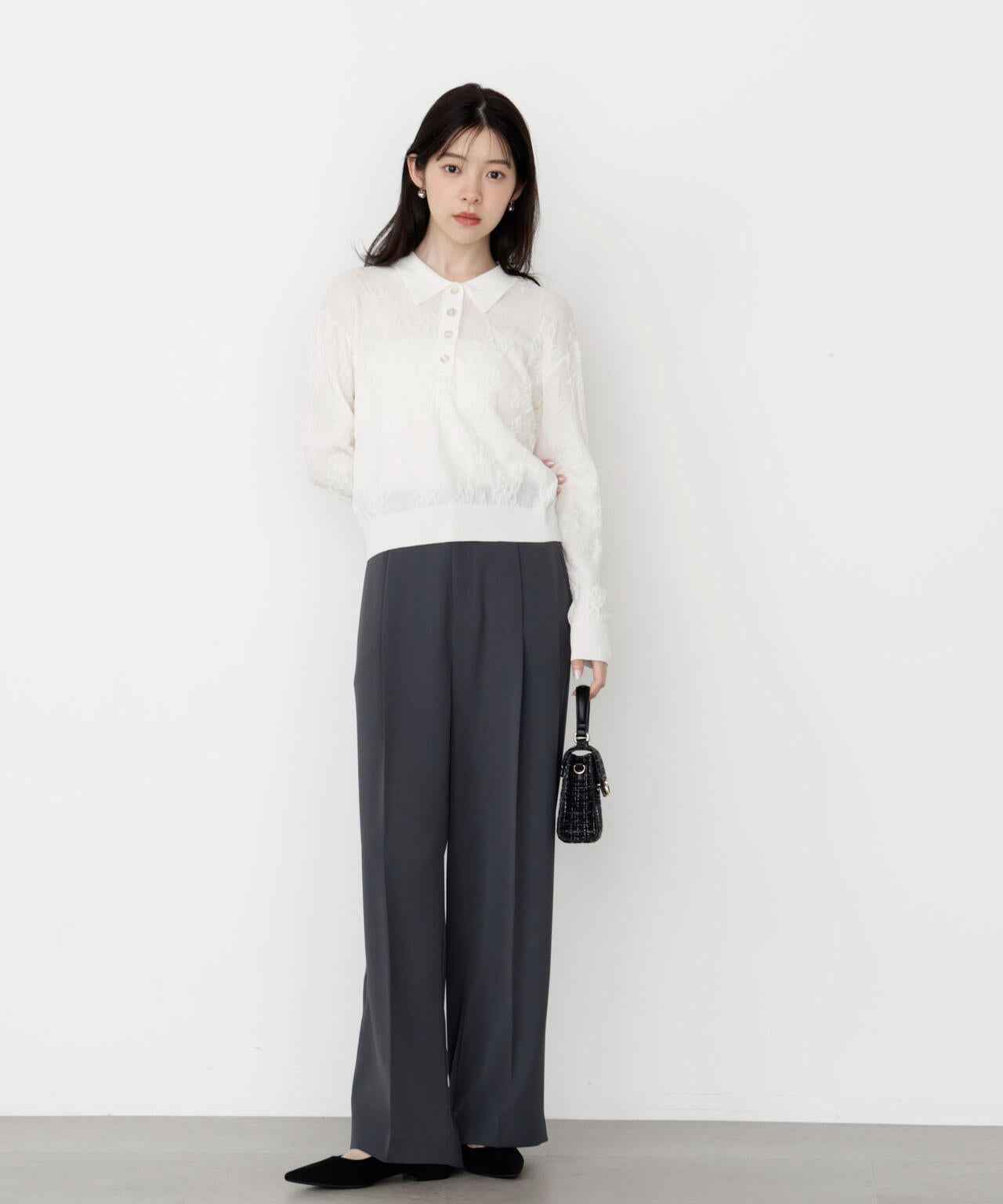 ジャガードレースポロ