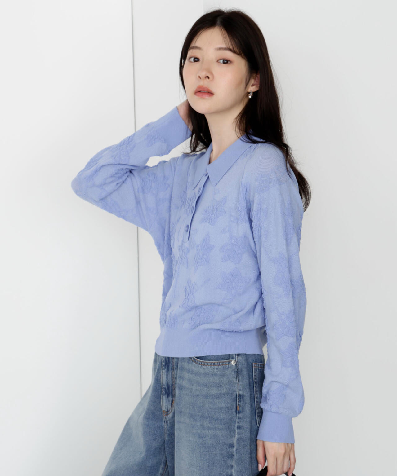 ジャガードレースポロ