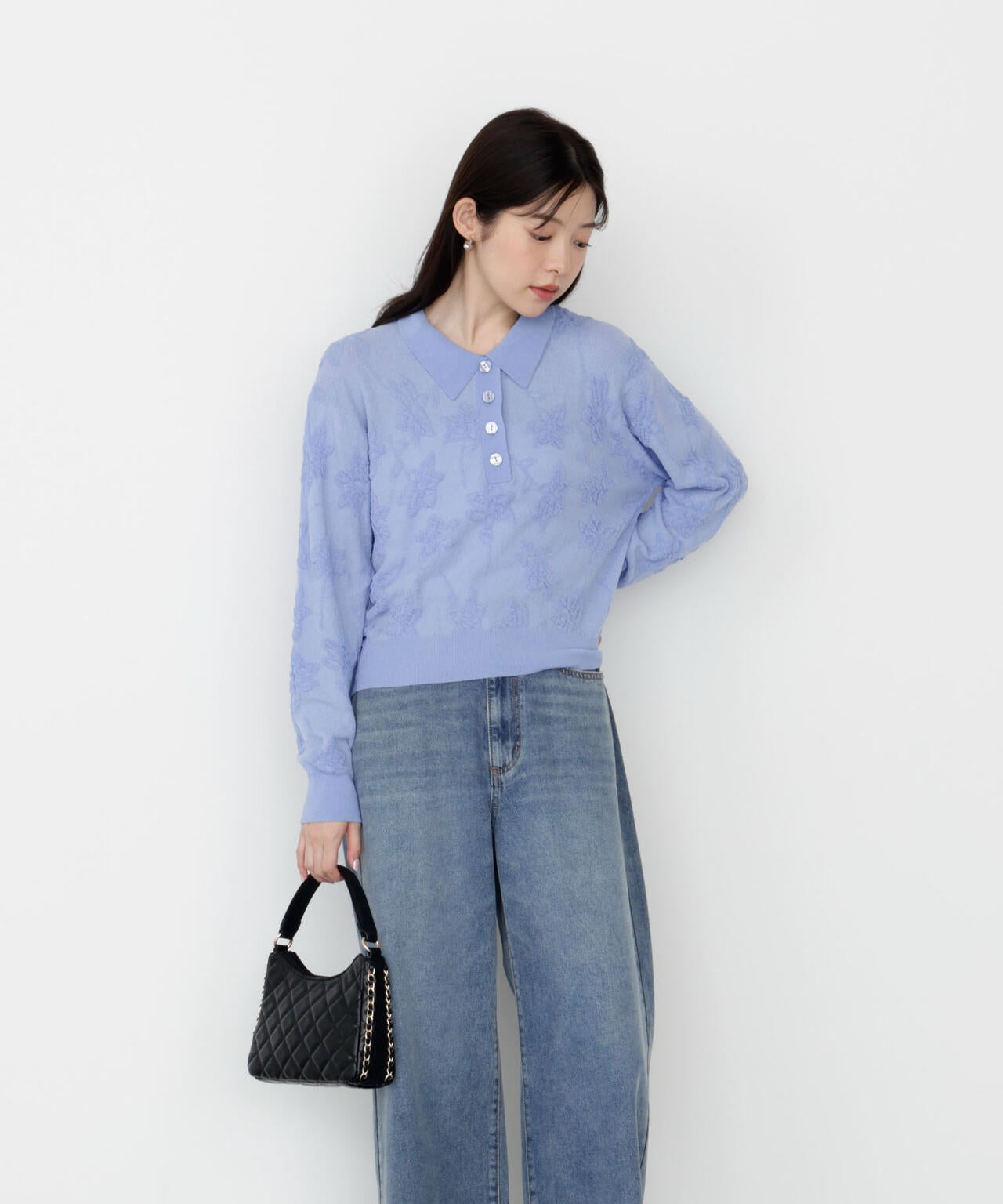 ジャガードレースポロ