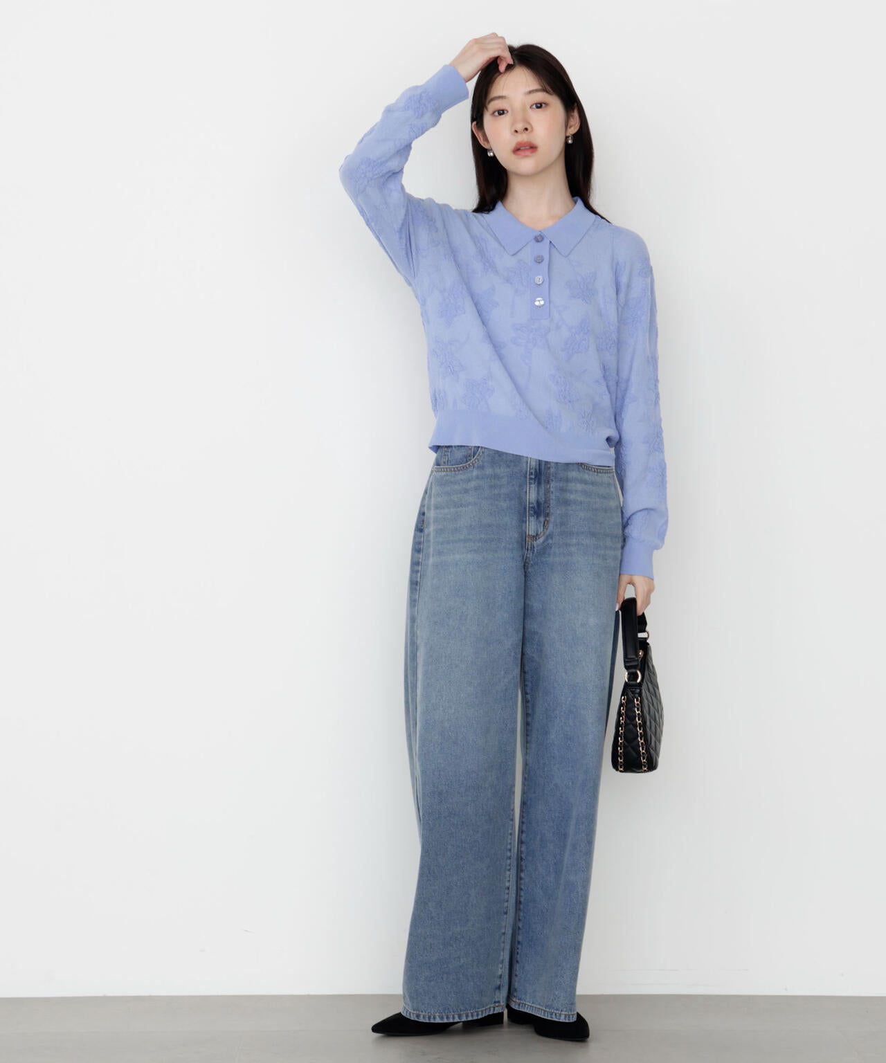 ジャガードレースポロ