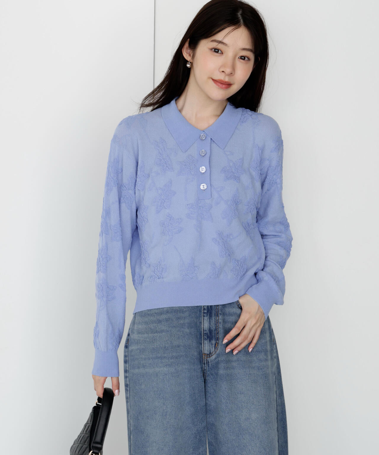 ジャガードレースポロ