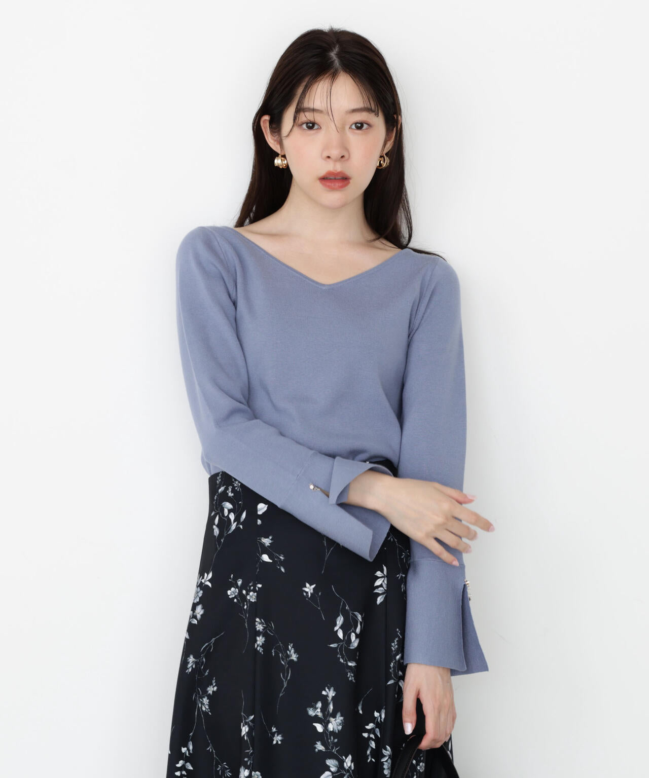 Drawer ロングスリーブニット RESORT2 7Gあぜ編み Drawer（ドゥロワー）の「Drawer 9Gアゼロングスリーブクルー