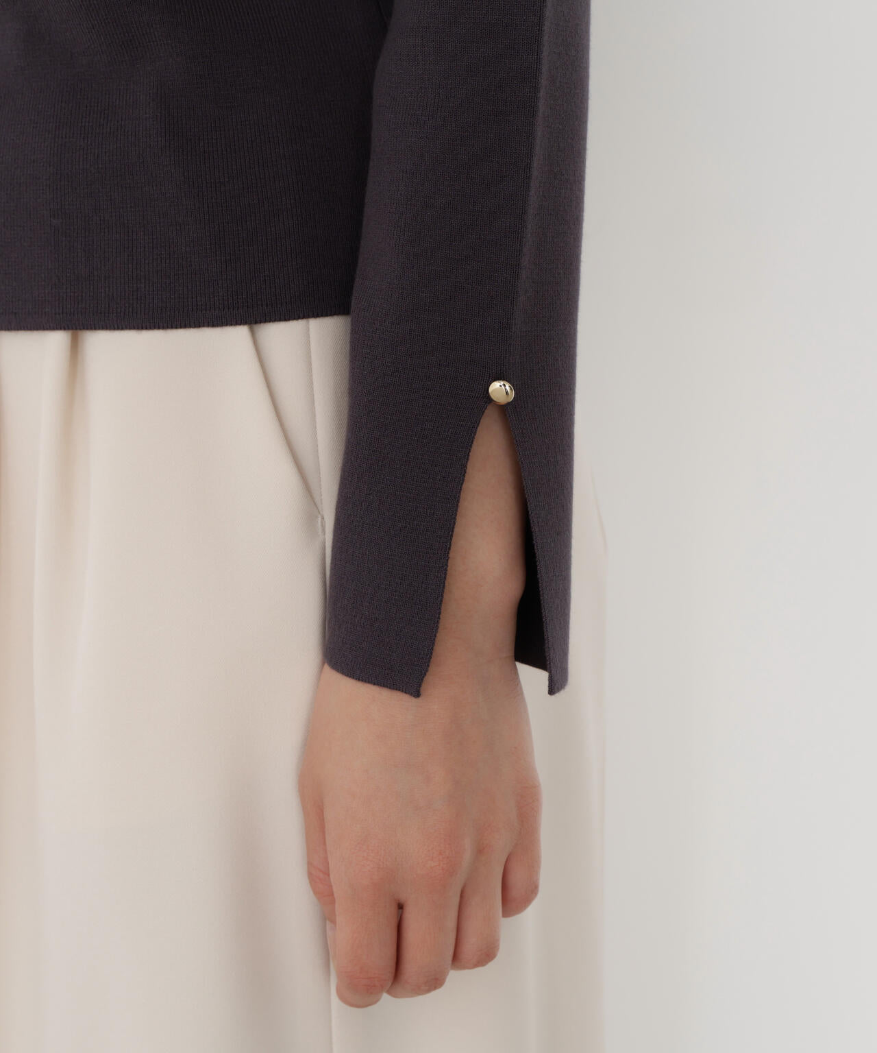 パールリングボウタイニット