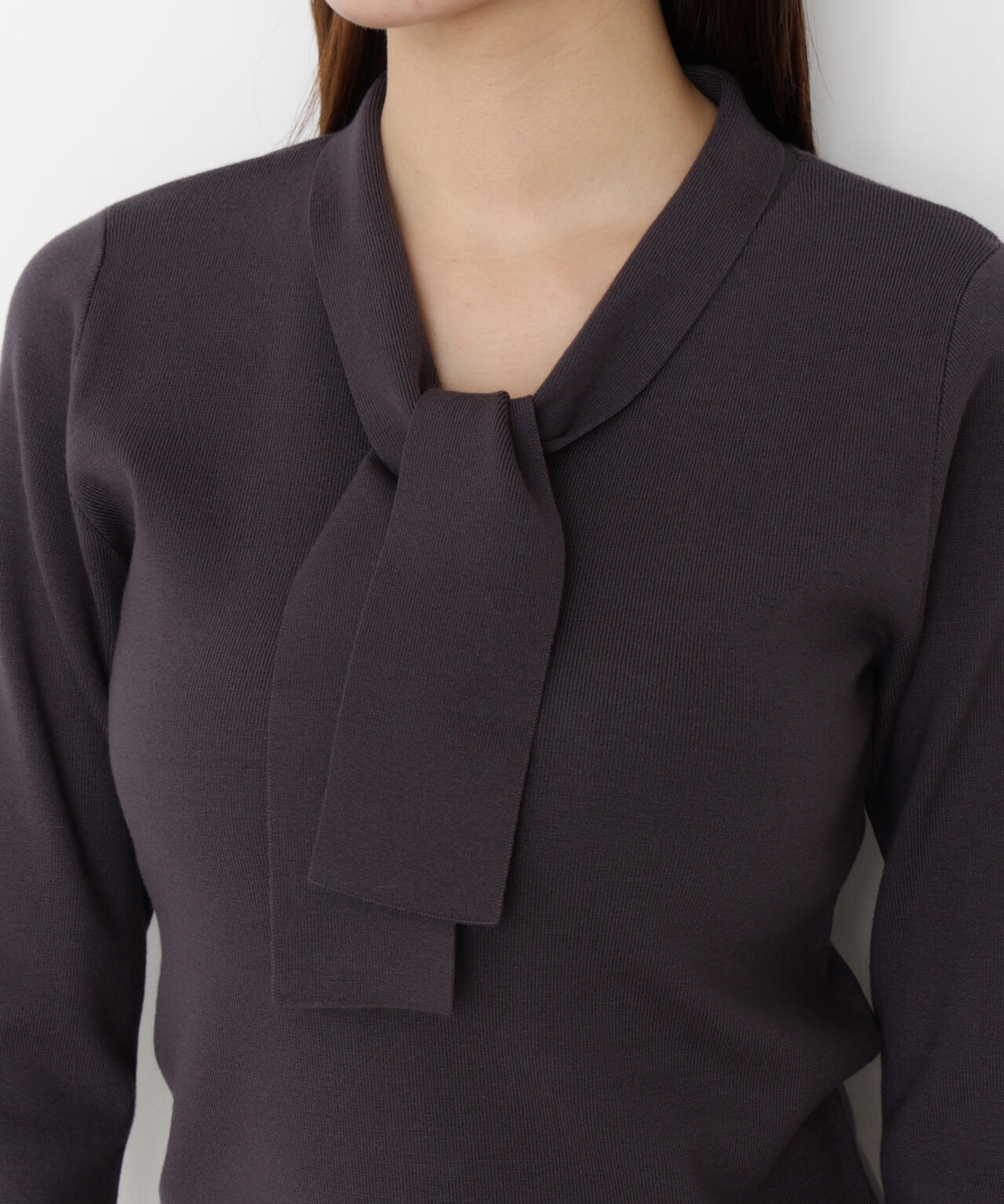 パールリングボウタイニット