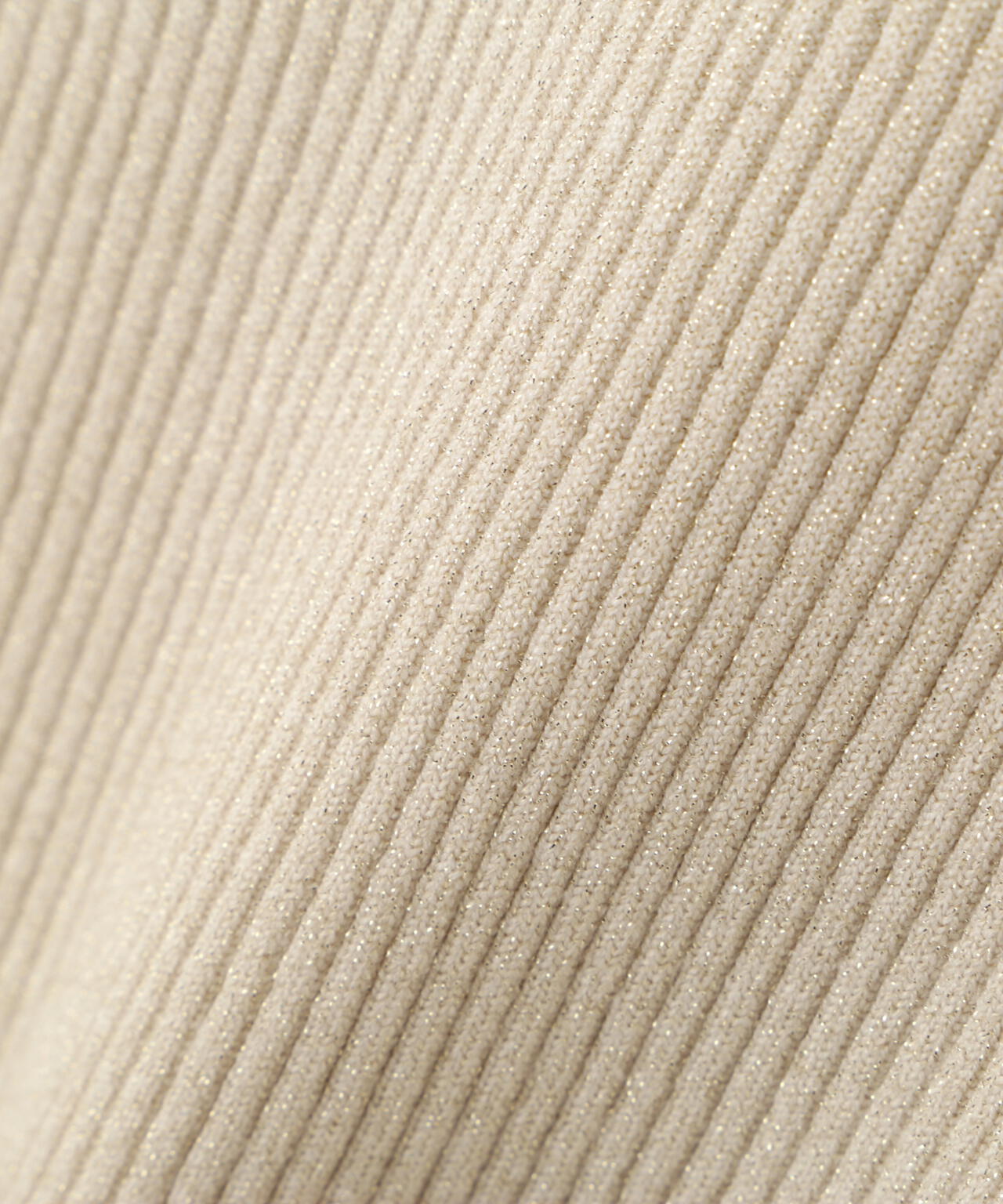 ＜ハンドウォッシャブル＞ニュアンスネックラメリブニット