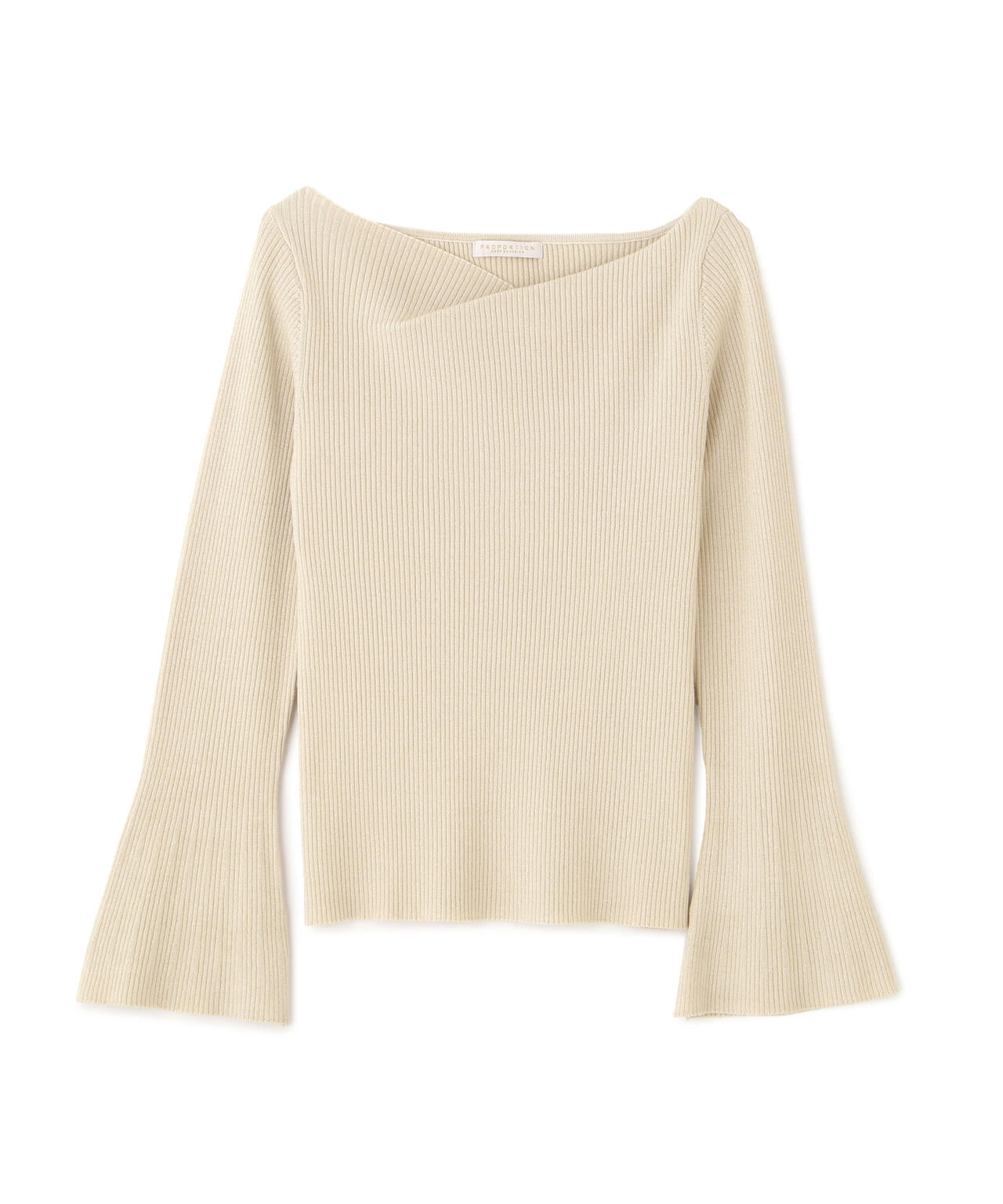 ＜ハンドウォッシャブル＞ニュアンスネックラメリブニット