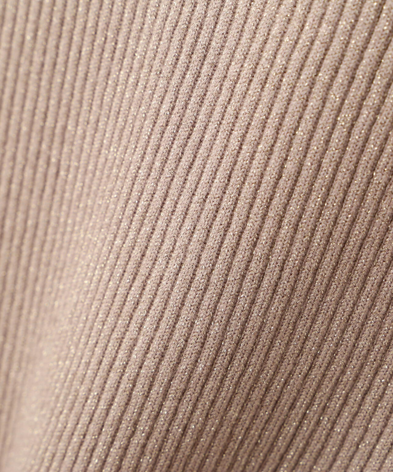 ＜ハンドウォッシャブル＞ニュアンスネックラメリブニット