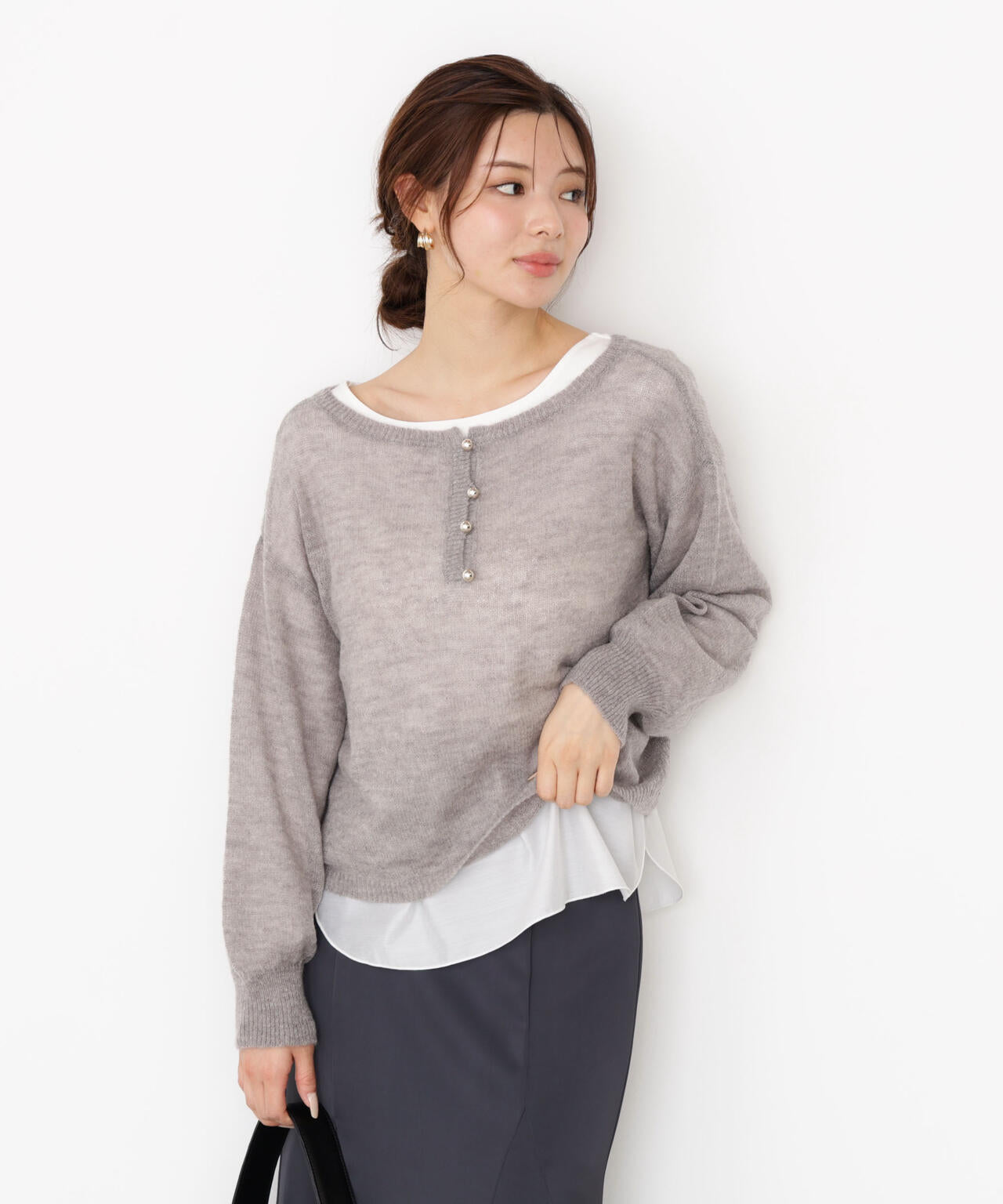 前後2wayエアリーウールニット | PROPORTION BODY DRESSING