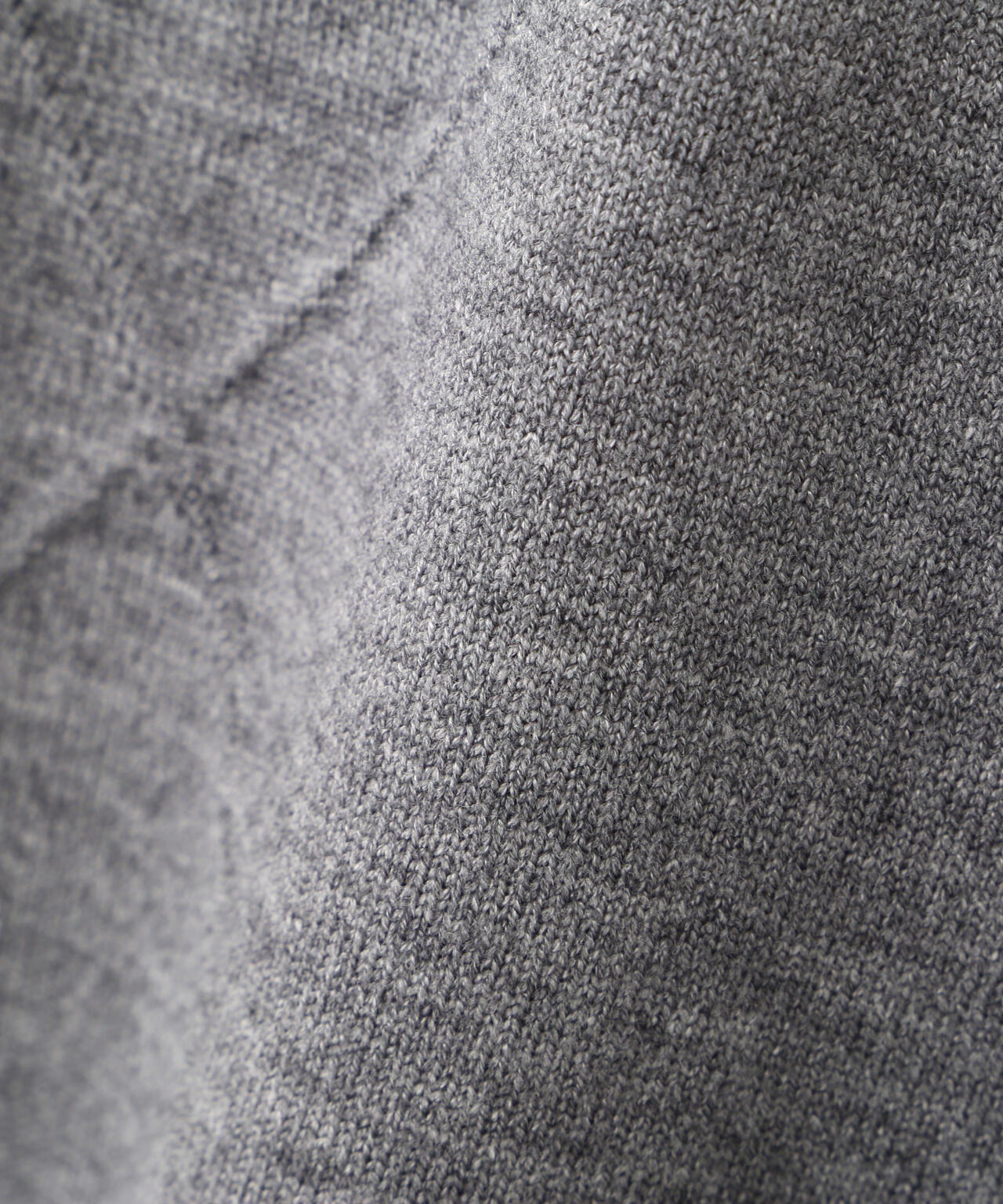 ＜ハンドウォッシャブル＞ダイヤ柄短丈ニット