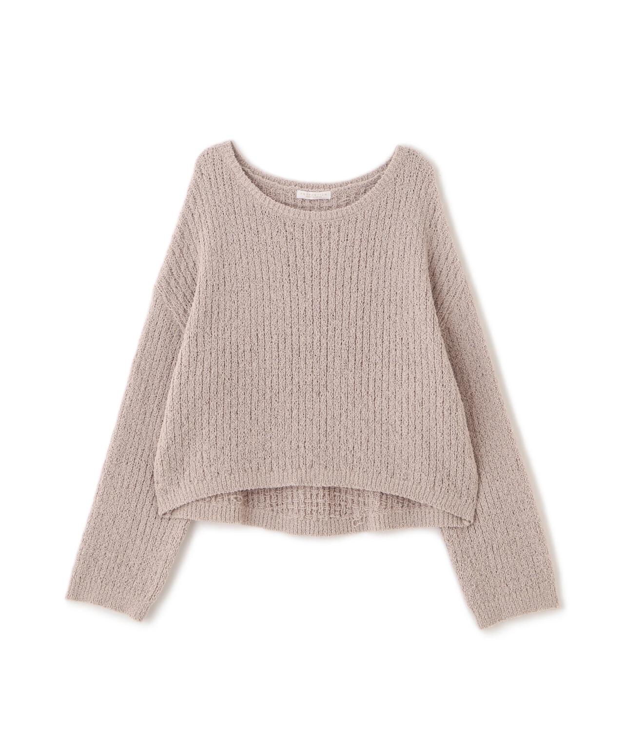 【松川星さん着用】フィルムモール短丈ニット