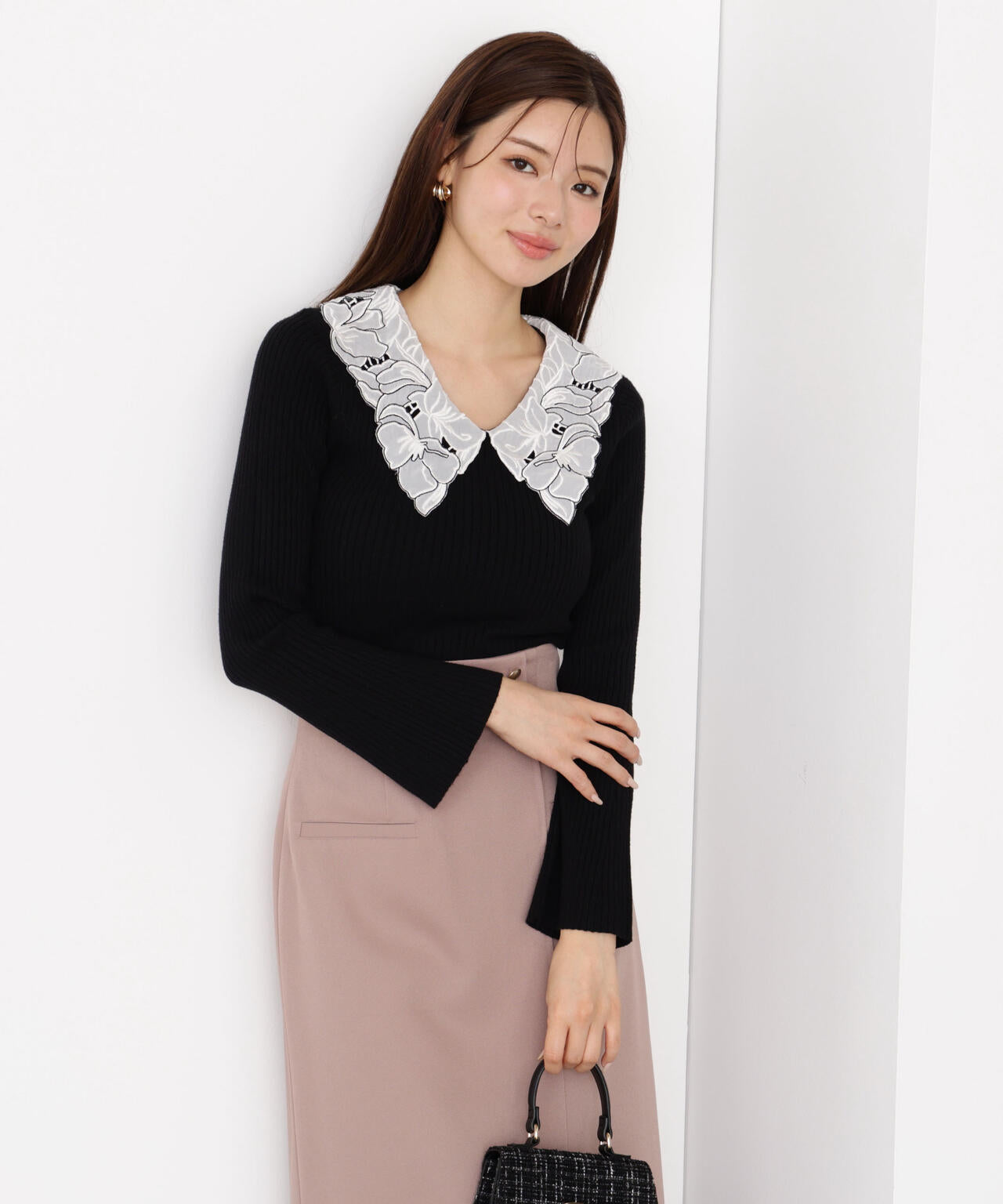 レース襟付きニット | PROPORTION BODY DRESSING（プロポーション