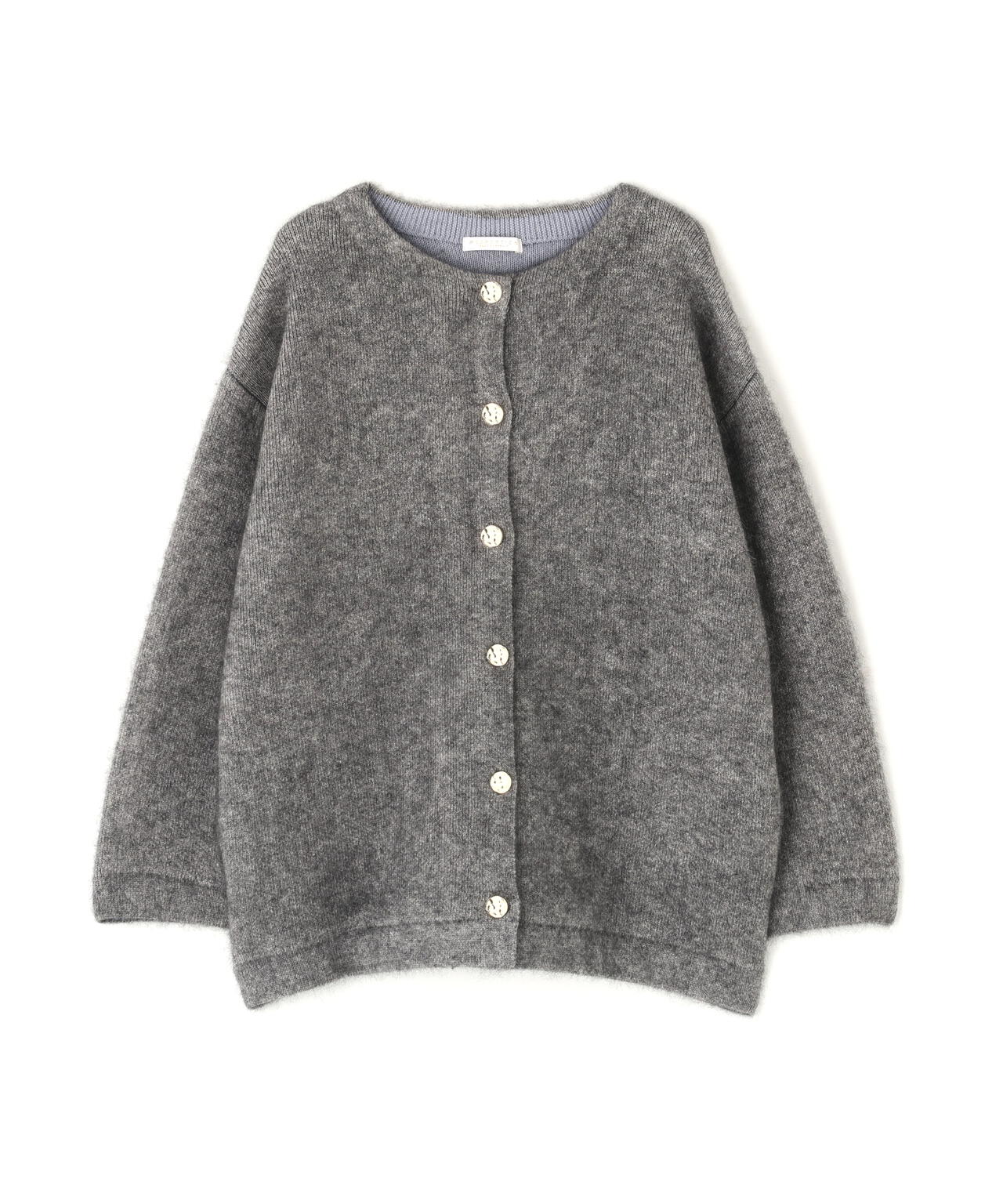 FOX混ダブルフェイスニットカーディガン