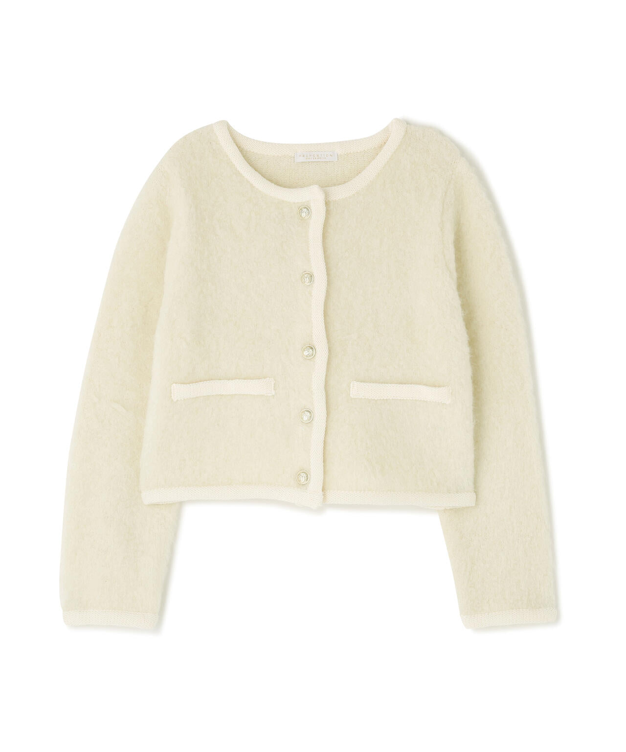 【青島心さん着用】シャギーニットジャケット