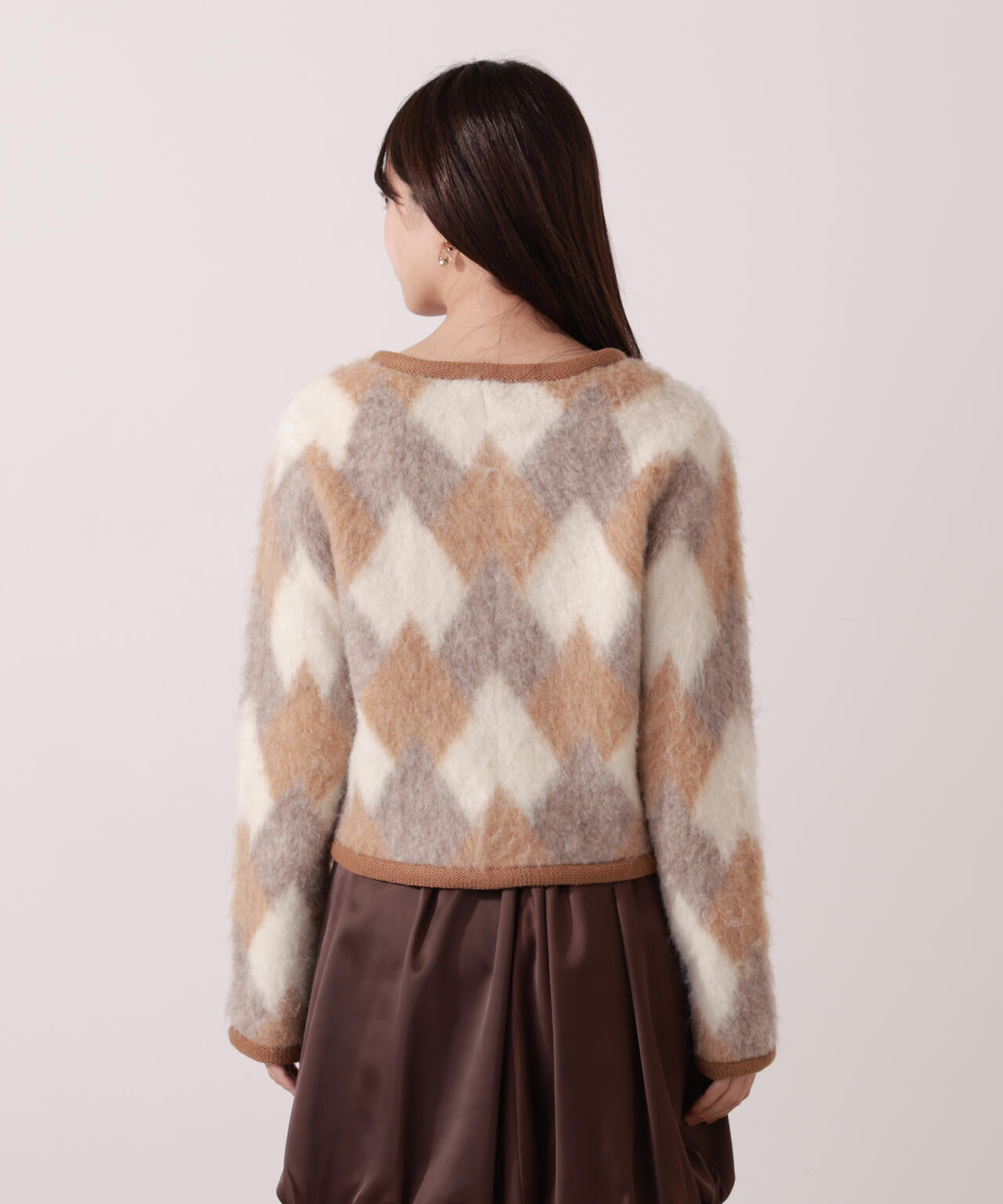 【青島心さん着用】シャギーニットジャケット