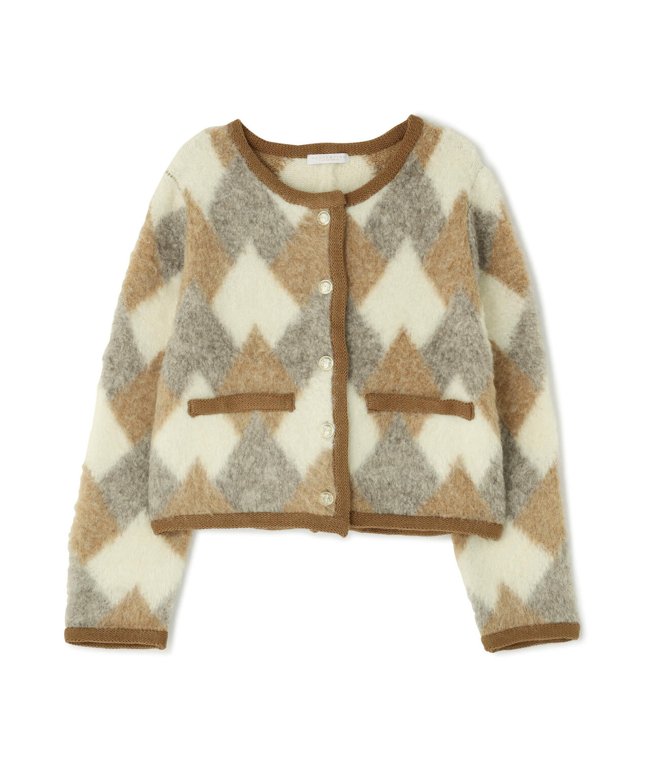 【青島心さん着用】シャギーニットジャケット