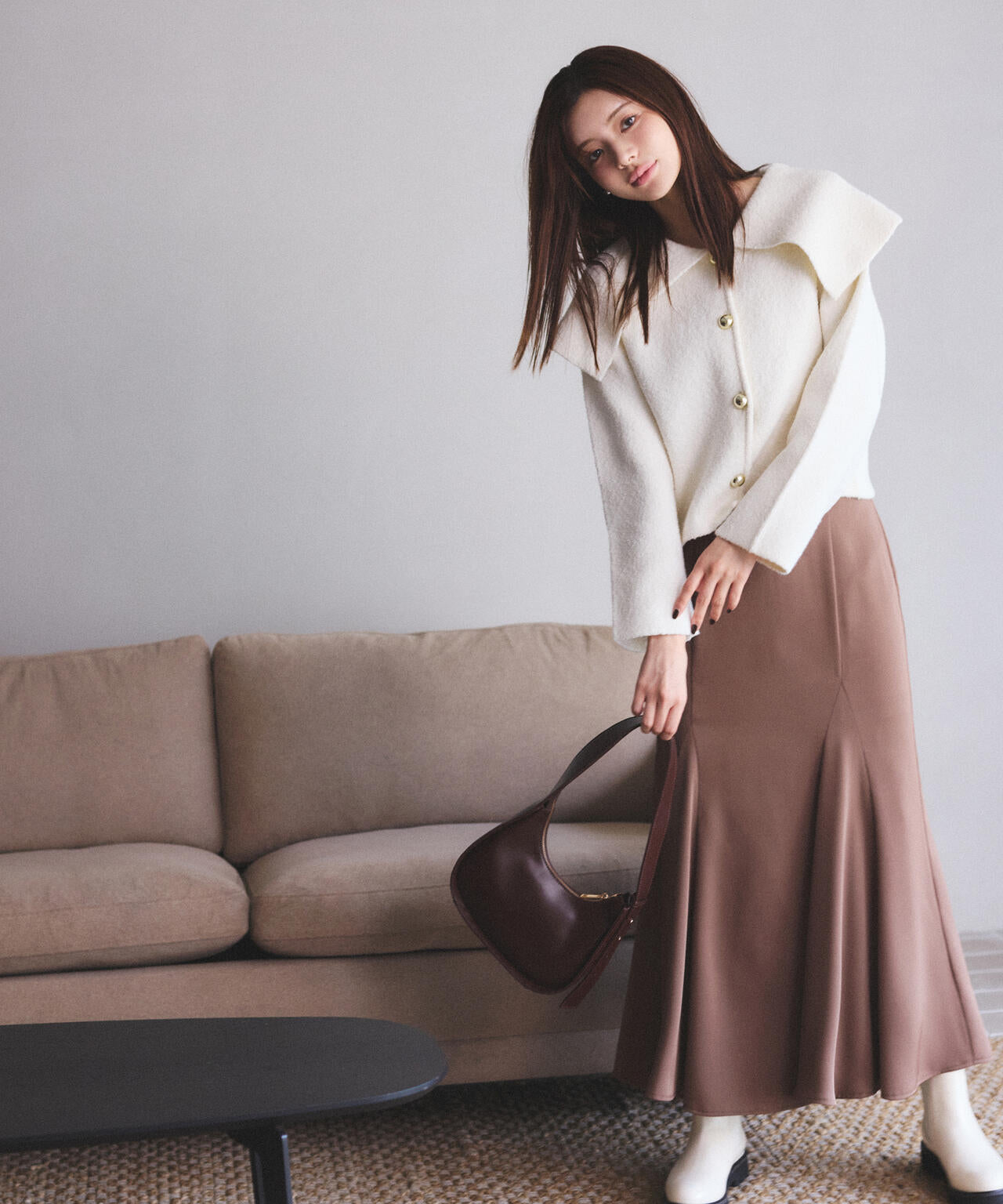 ビッグカラーカーディガン | PROPORTION BODY DRESSING