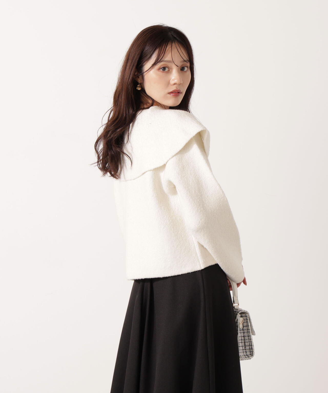 ビッグカラーカーディガン