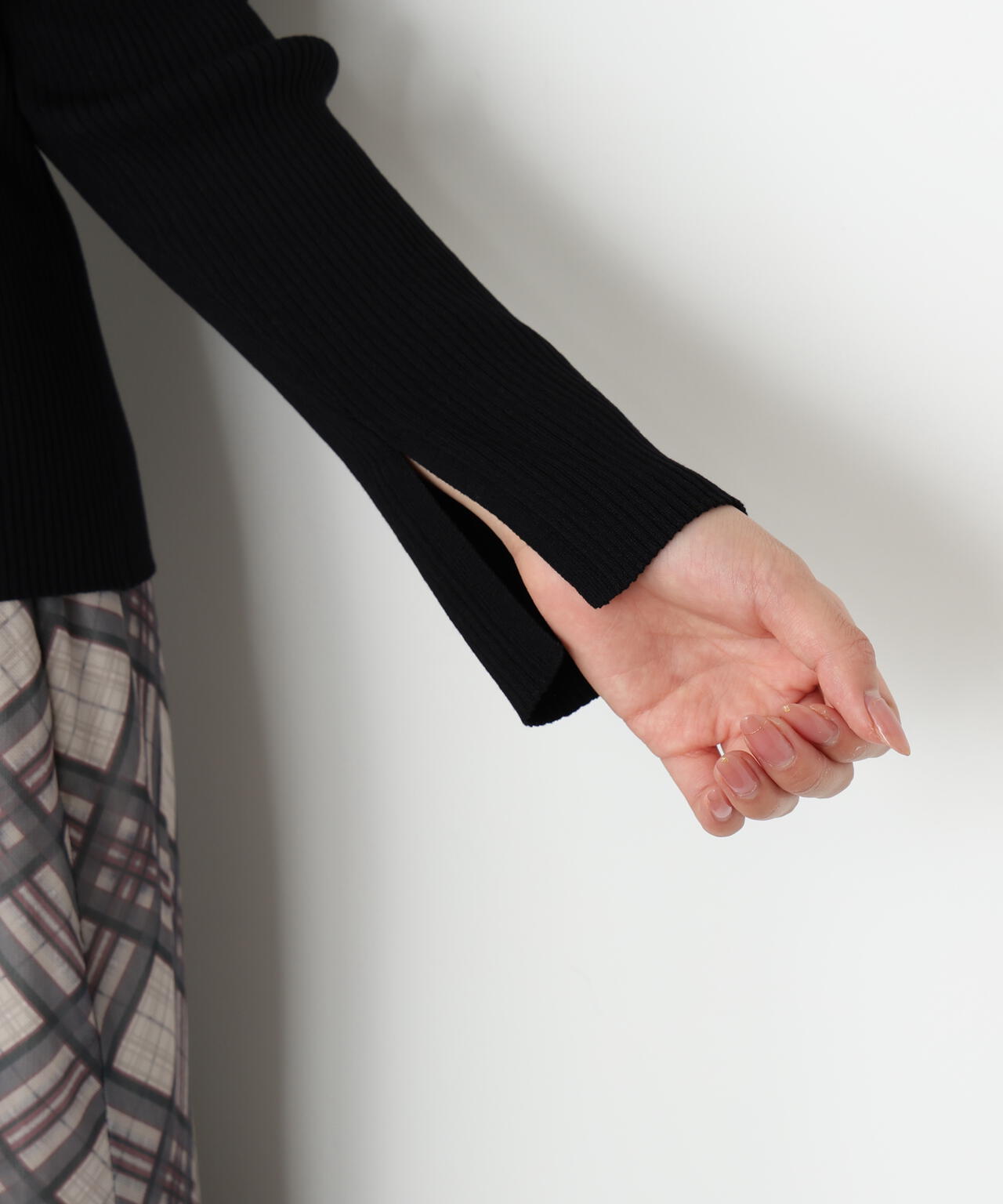 フロント釦カーディガン