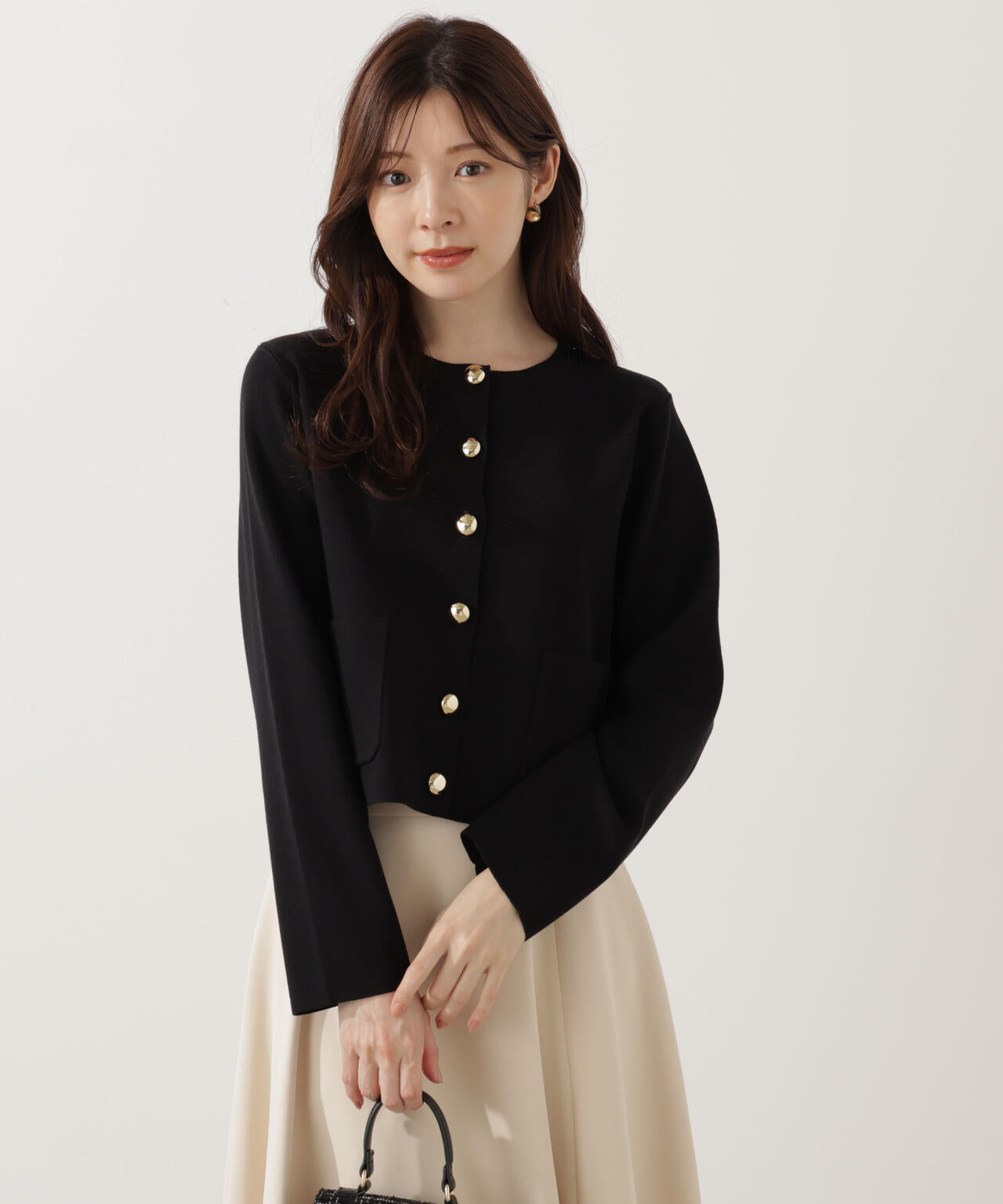 【美品】theory luxe 21AWシルク混　ロングカーディガン　羽織り　黒 美品】theory luxe 21AWシルク混 ロングカーディガン 羽織り 黒