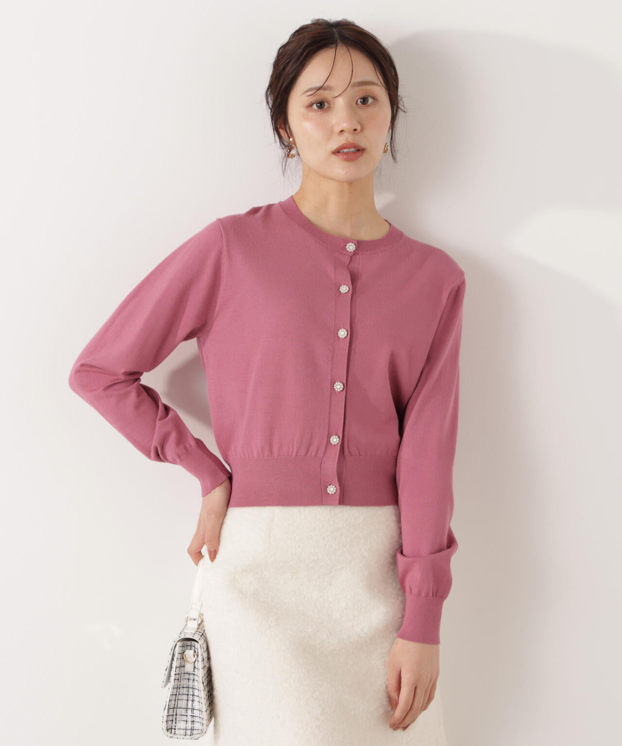 ウォッシャブル＞キラ釦カーディガン | PROPORTION BODY