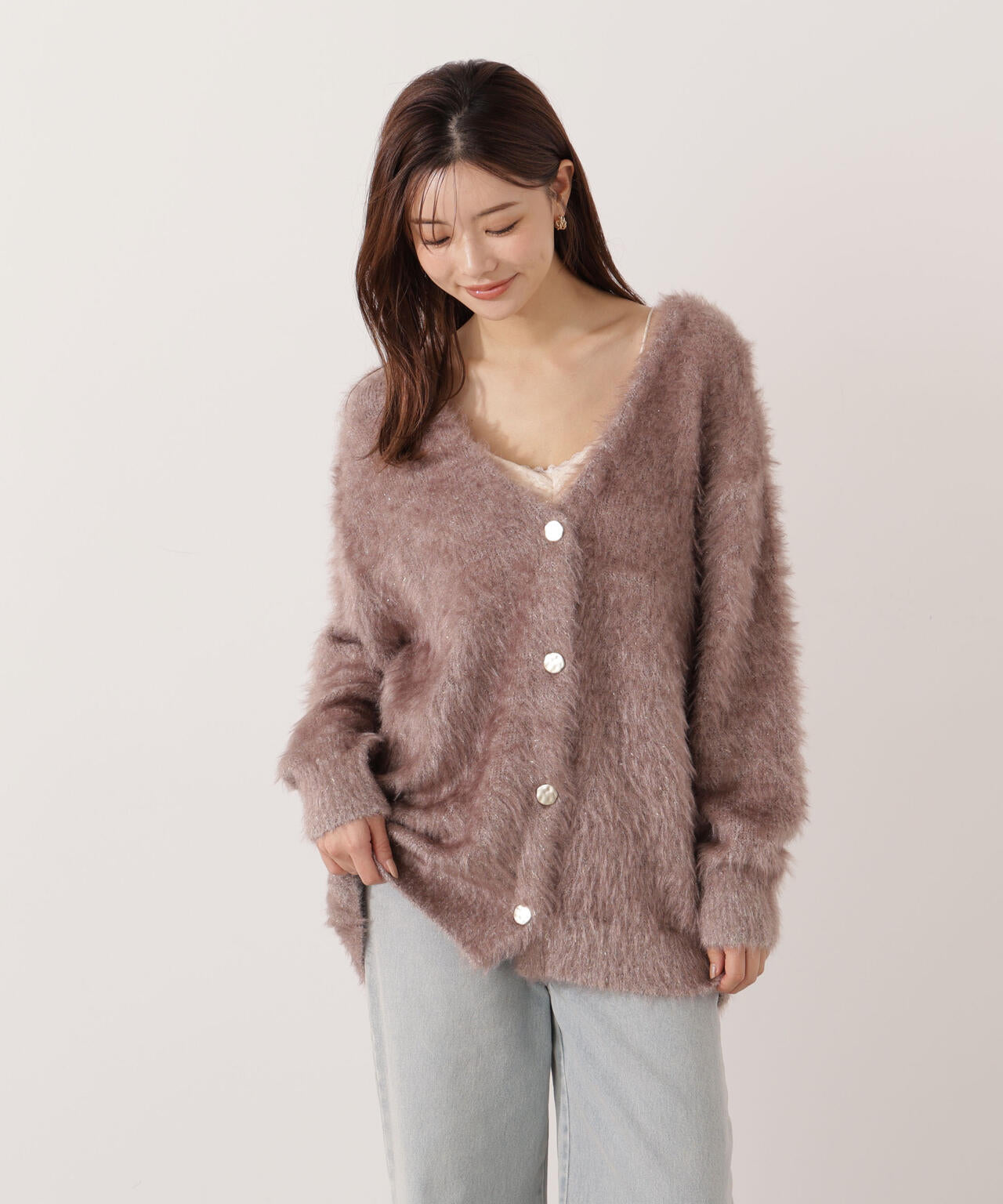 【青島心さん着用】キャットBIGカーディガン