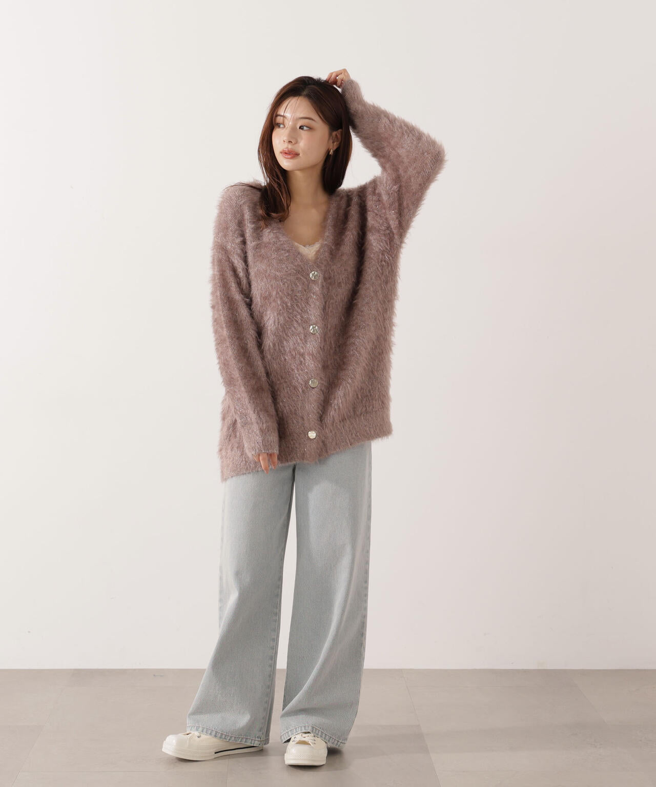 【青島心さん着用】キャットBIGカーディガン