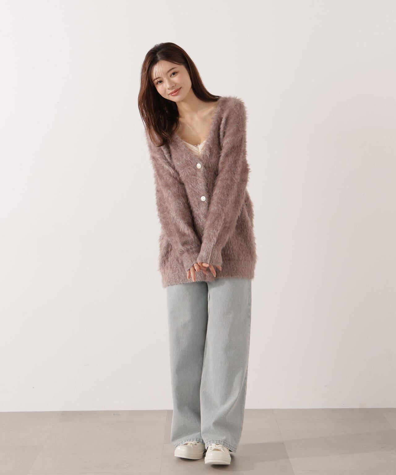 【青島心さん着用】キャットBIGカーディガン
