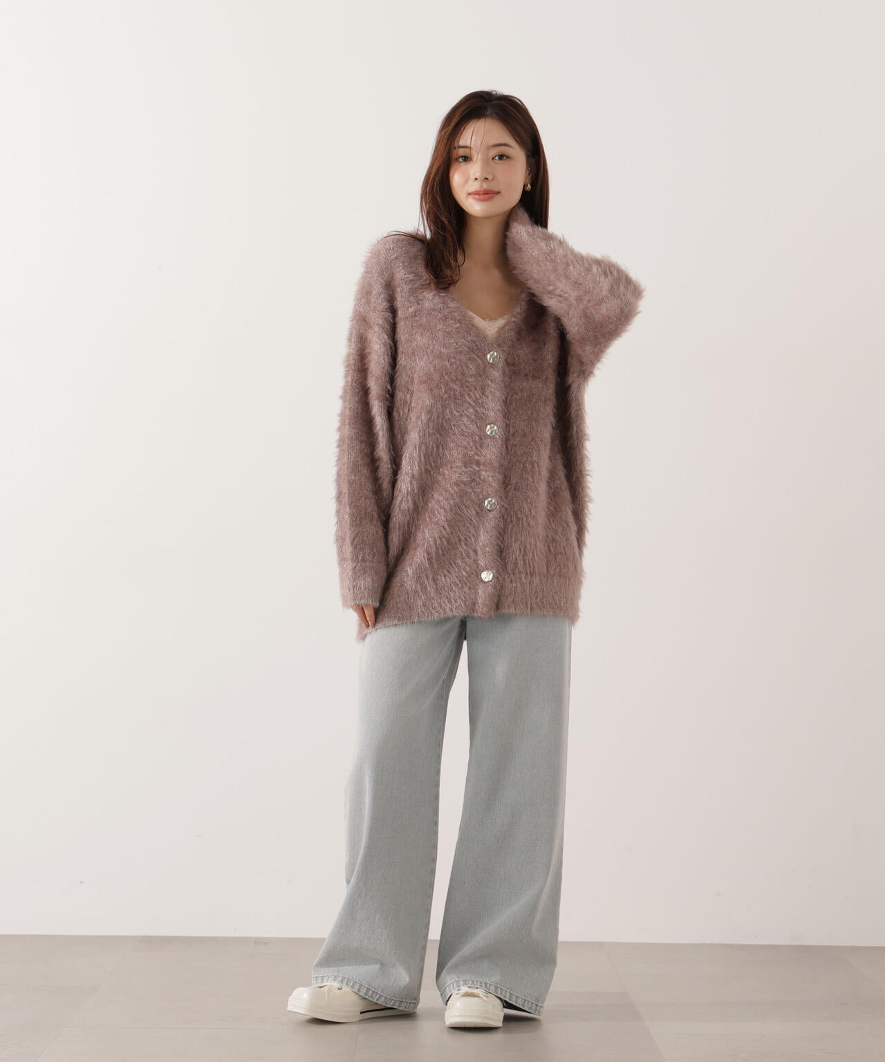 【青島心さん着用】キャットBIGカーディガン