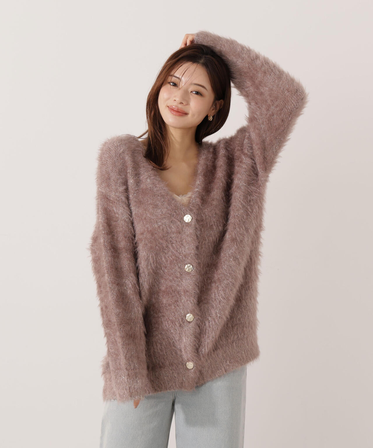 【青島心さん着用】キャットBIGカーディガン