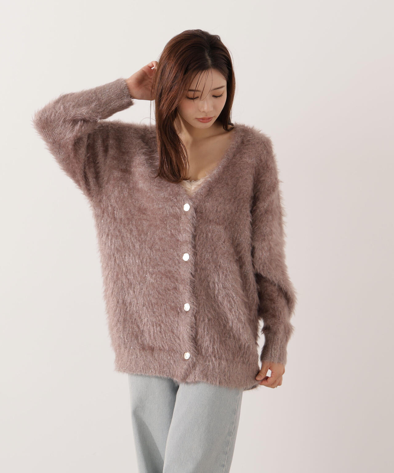 【青島心さん着用】キャットBIGカーディガン