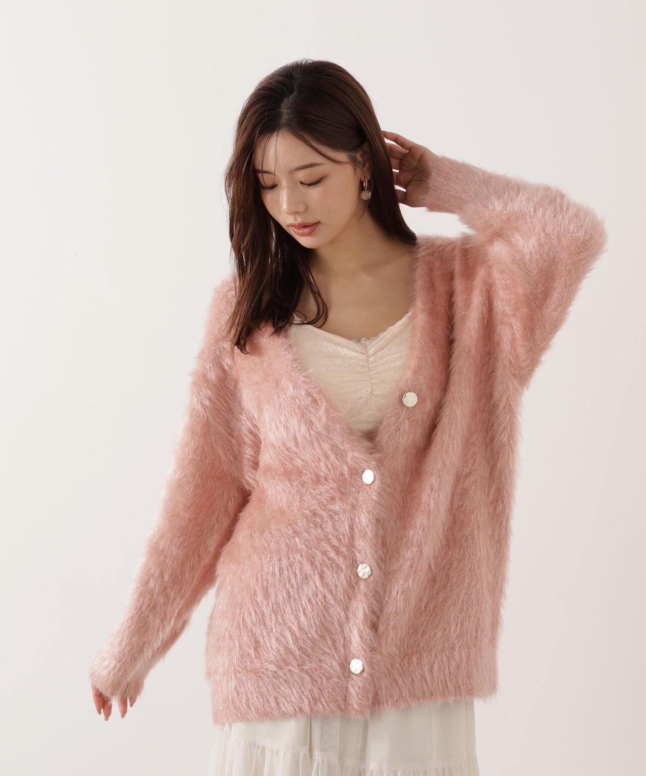 【青島心さん着用】キャットBIGカーディガン