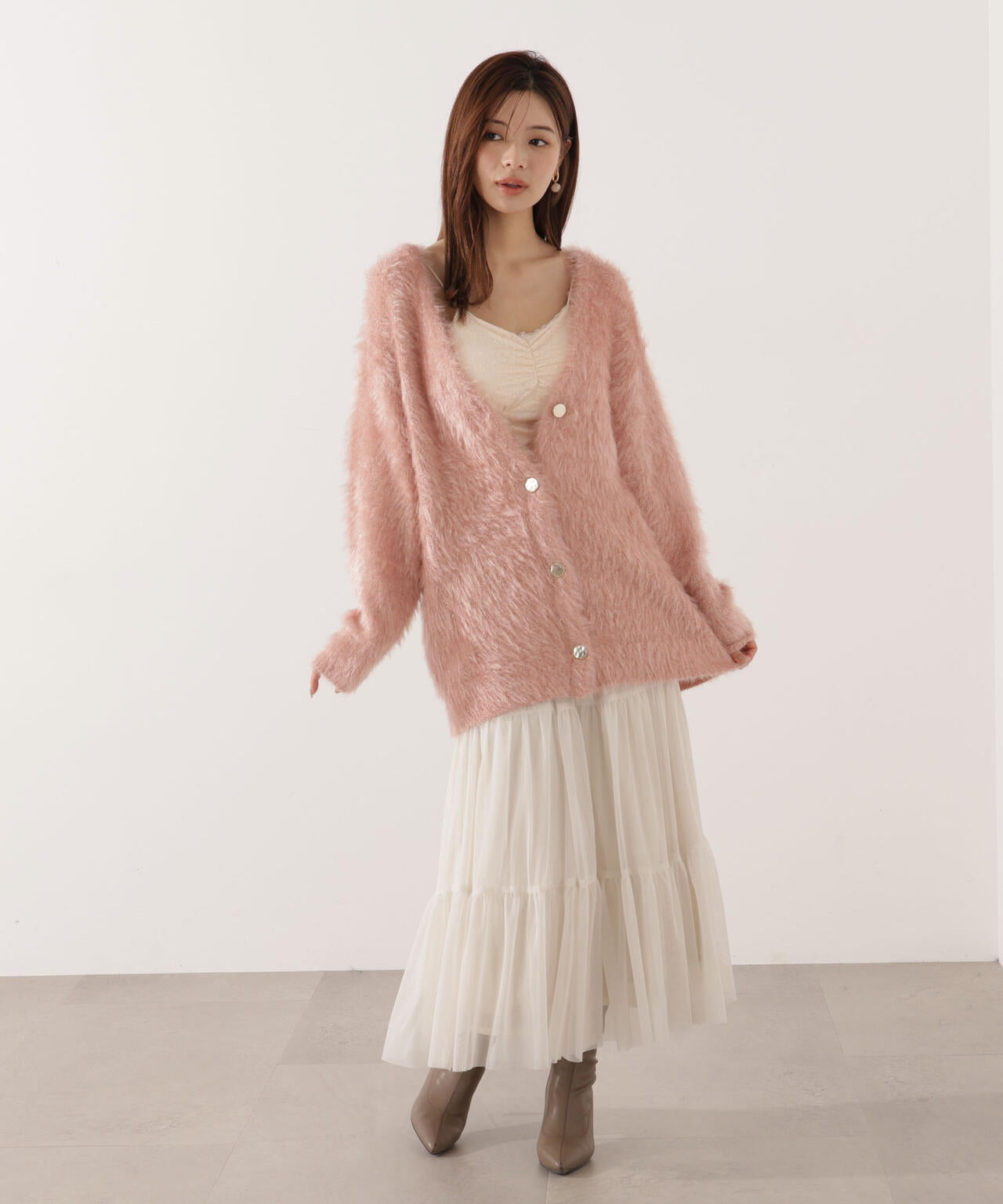 【青島心さん着用】キャットBIGカーディガン