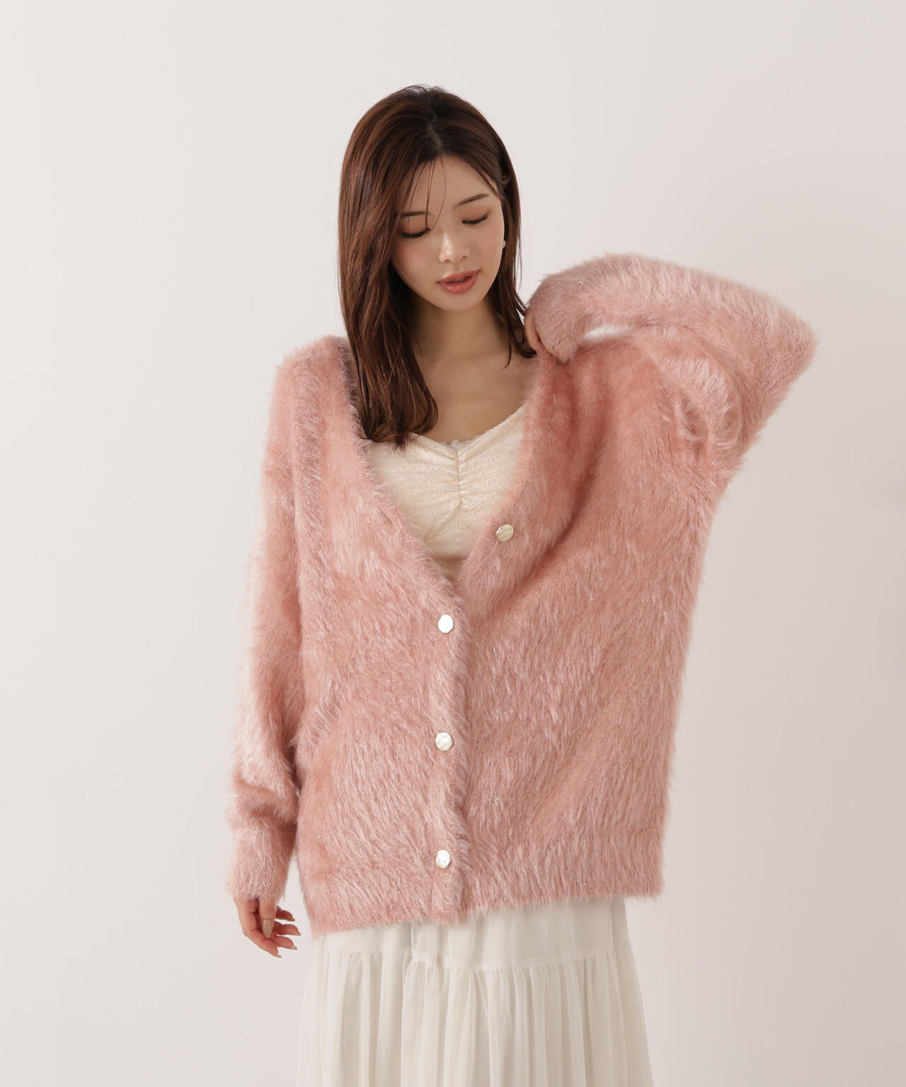 【青島心さん着用】キャットBIGカーディガン