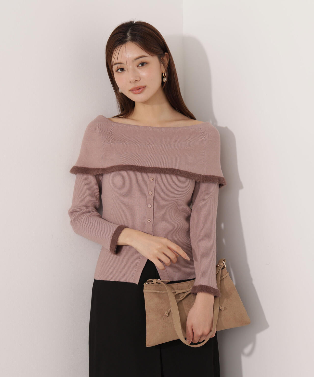 ポイントフェザーオフショルニット | PROPORTION BODY DRESSING