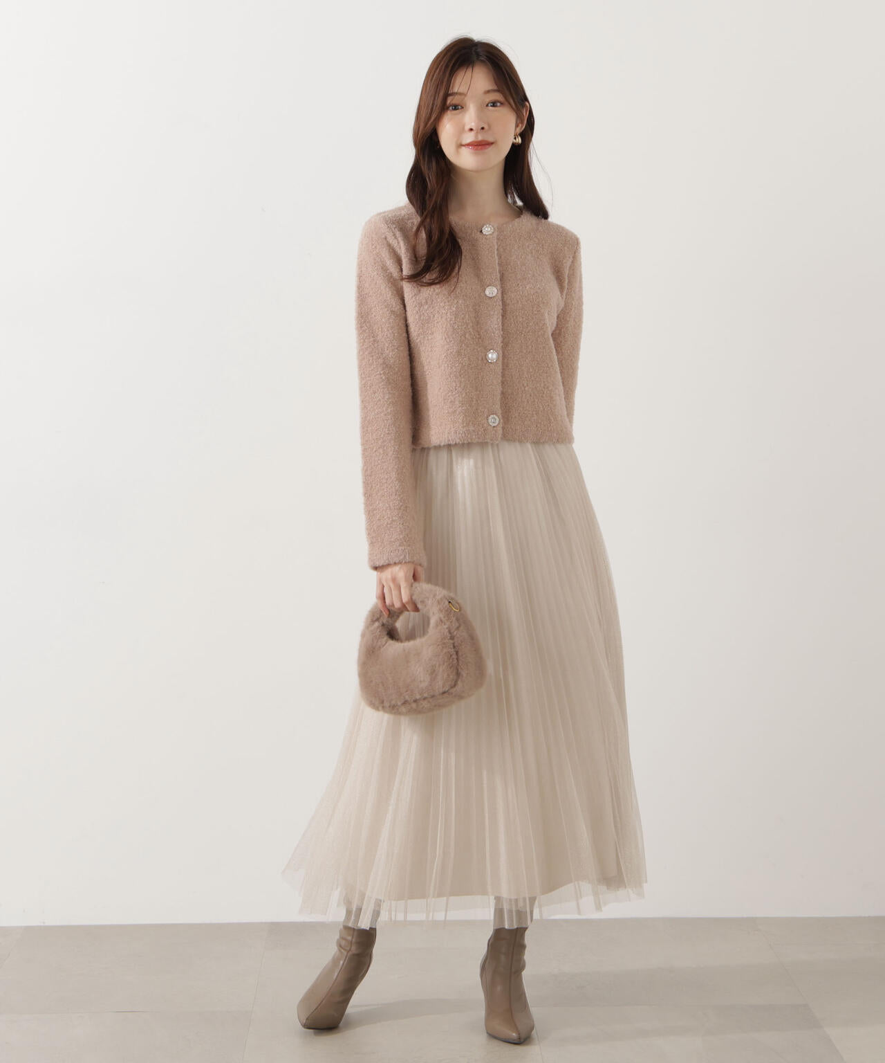 EDIT COLOGNE》ブークレカーディガン | PROPORTION BODY DRESSING