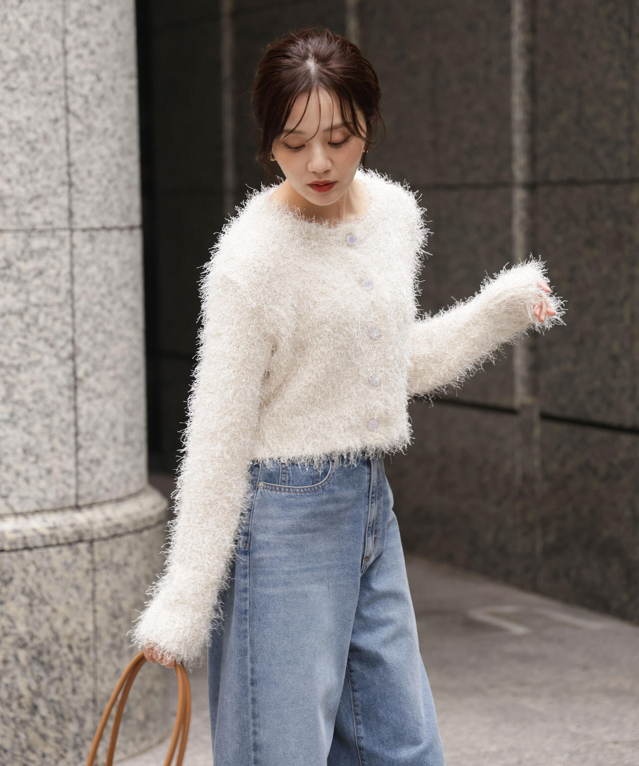 《EDIT COLOGNE》きらふわカーディガン【official site・名古屋パルコ限定】