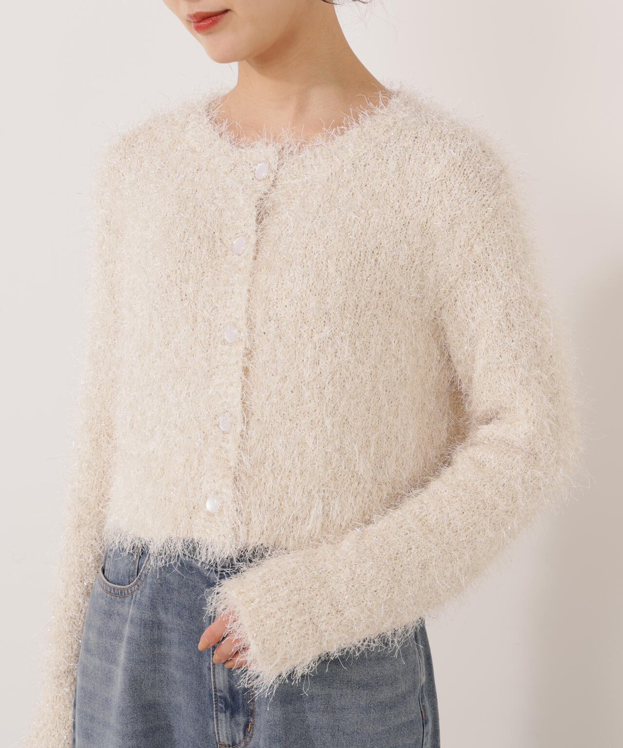 《EDIT COLOGNE》きらふわカーディガン【official site・名古屋パルコ限定】
