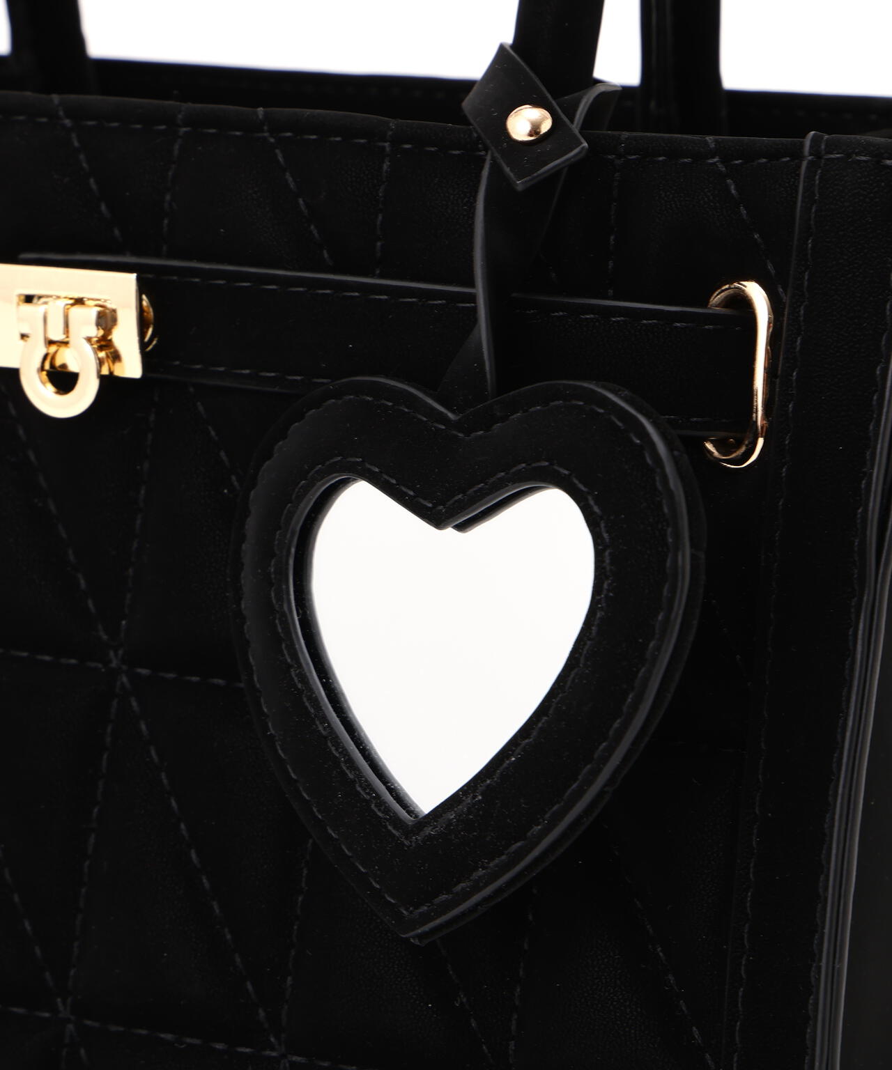 プロポーション ボディドレッシング（PROPORTION BODY DRESSING）/ハートチャーム付きキルティングトートバッグ ハートチャーム付きキルティングトートバッグ | PROPORTION BODY