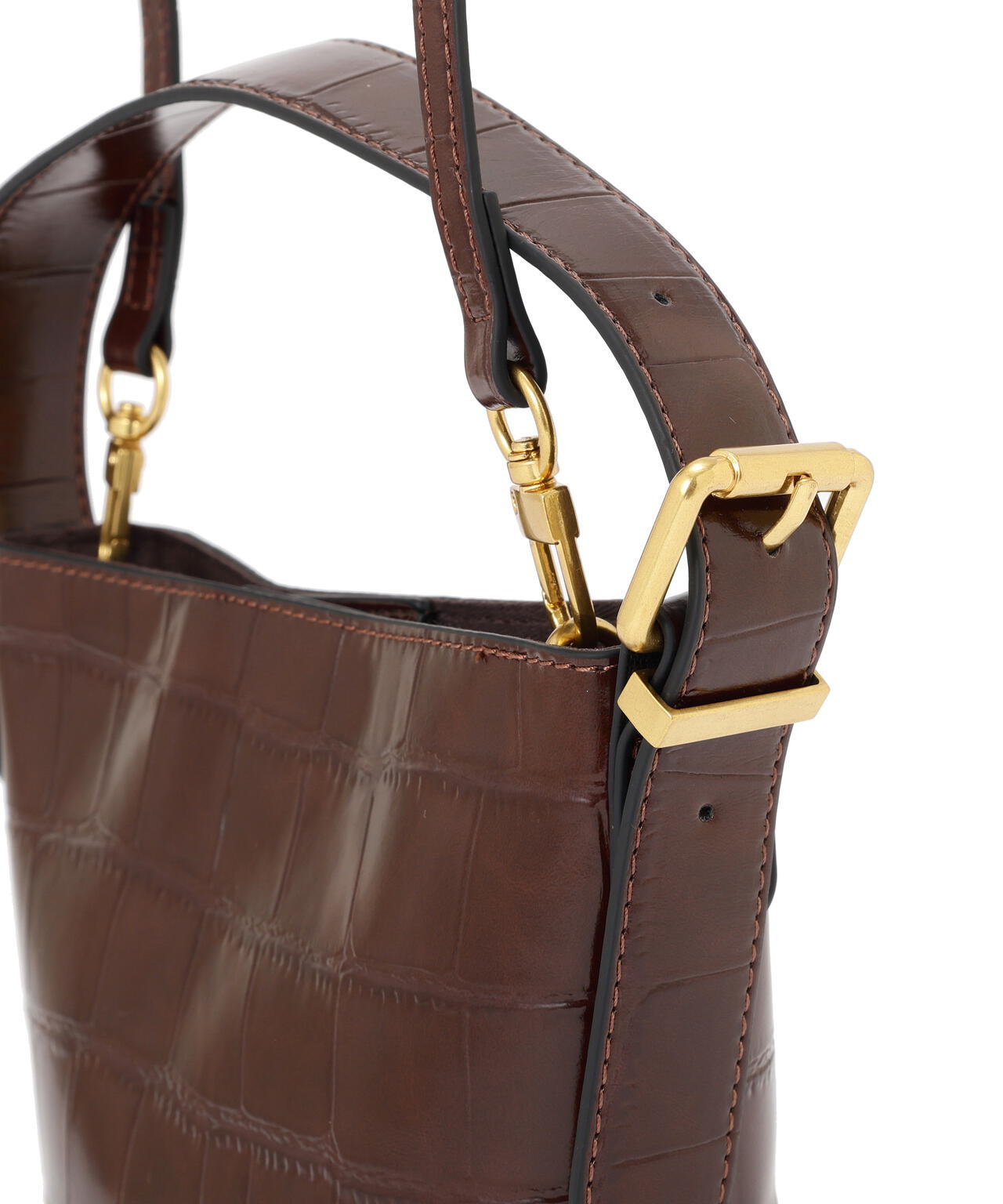 クロコ型押しミニバッグ