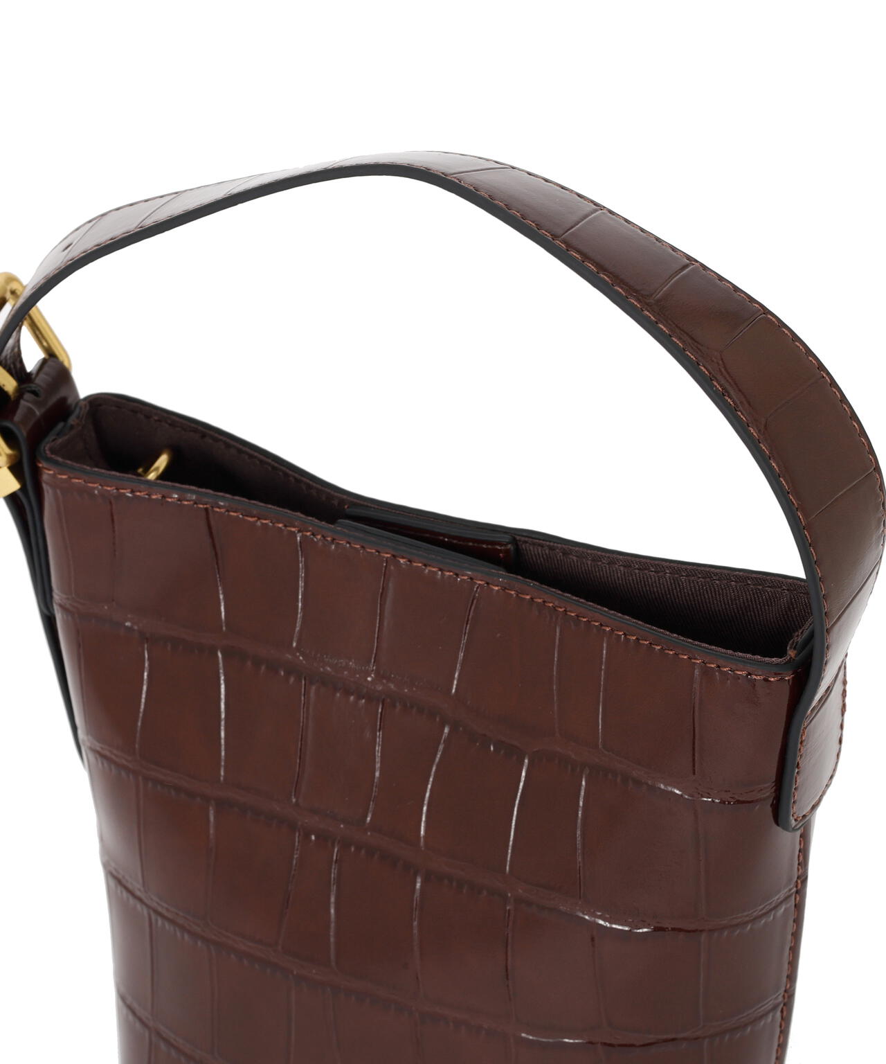 クロコ型押しミニバッグ