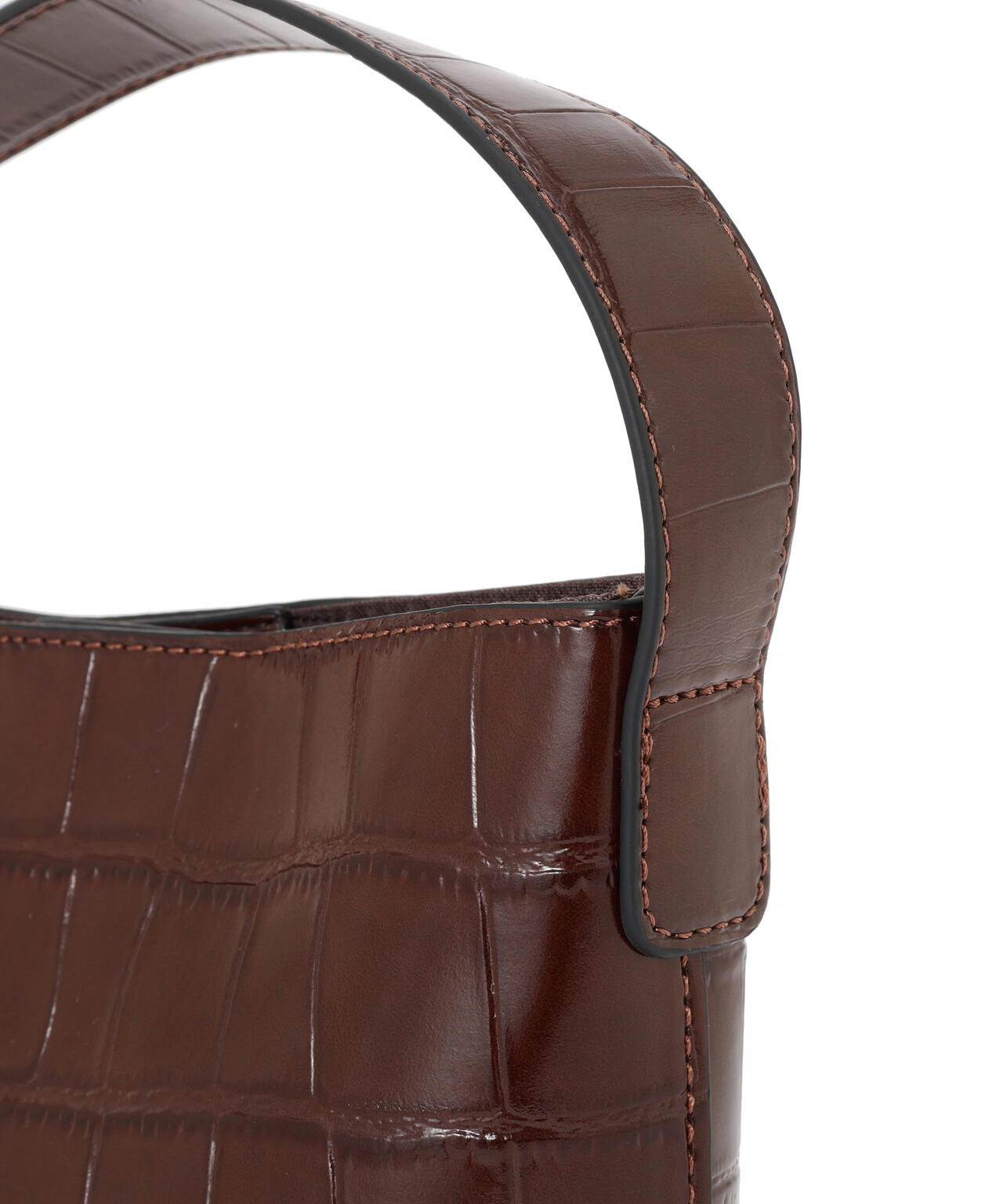 クロコ型押しミニバッグ