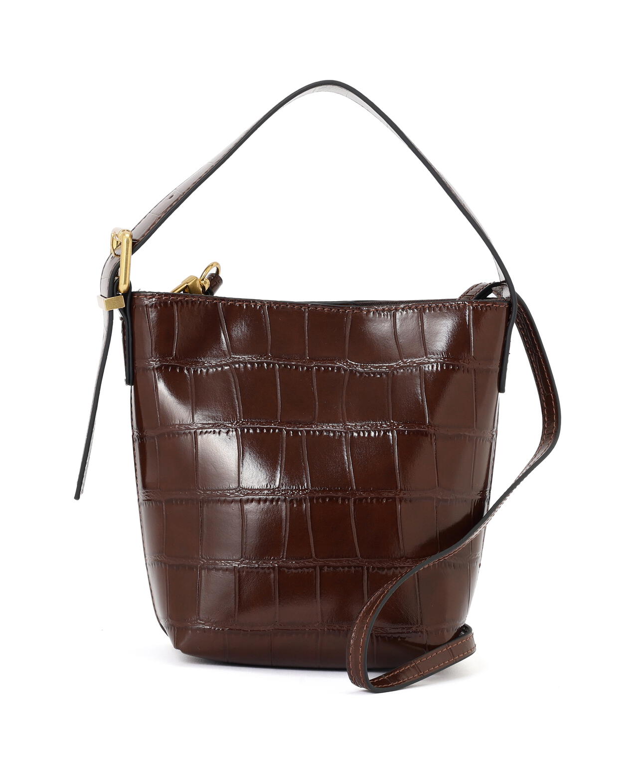 クロコ型押しミニバッグ