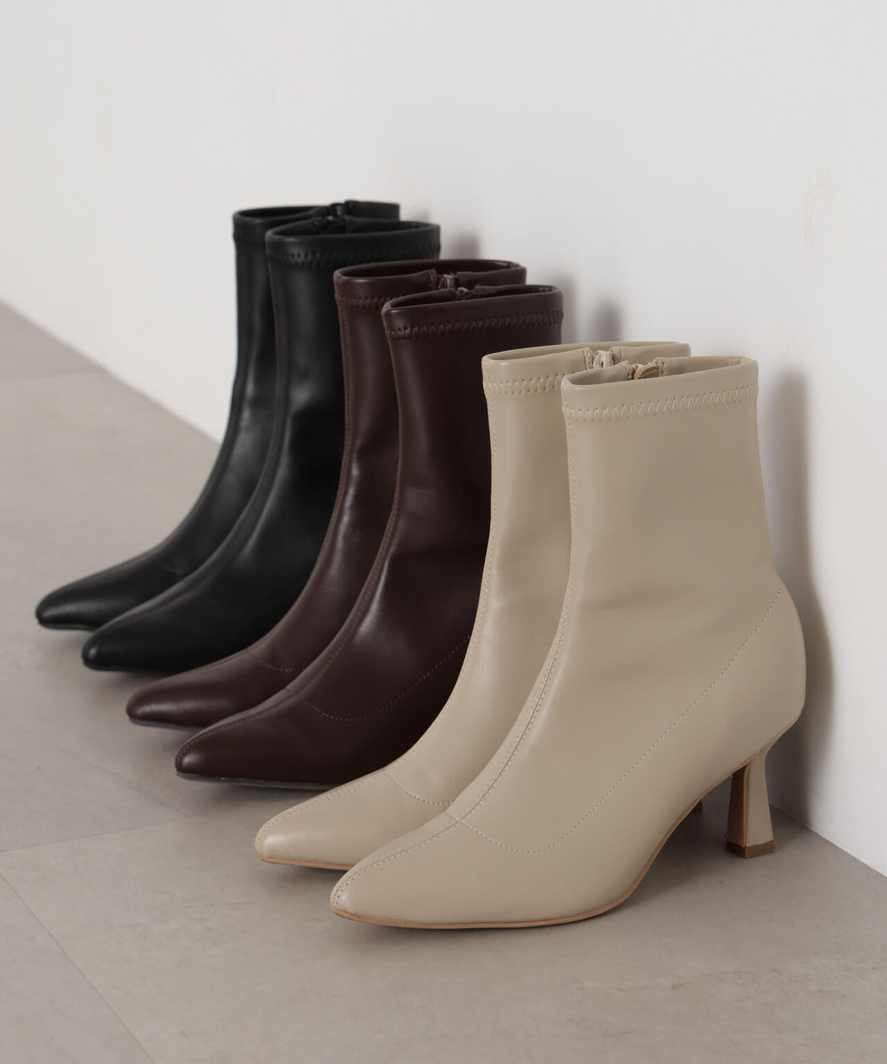 プロポーション ボディドレッシング（PROPORTION BODY DRESSING）/ポインテッドフレアヒールブーツ ポインテッドフレアヒールブーツ | PROPORTION BODY DRESSING