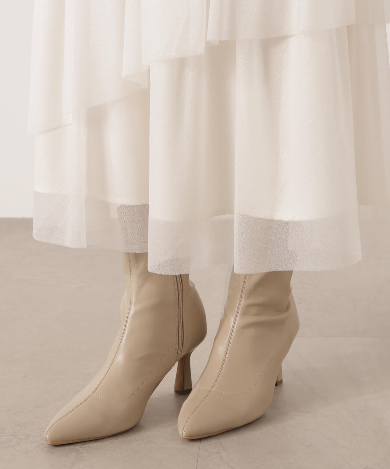 Aoharu ボディーフィット 10個 ポインテッドフレアヒールブーツ | PROPORTION BODY DRESSING